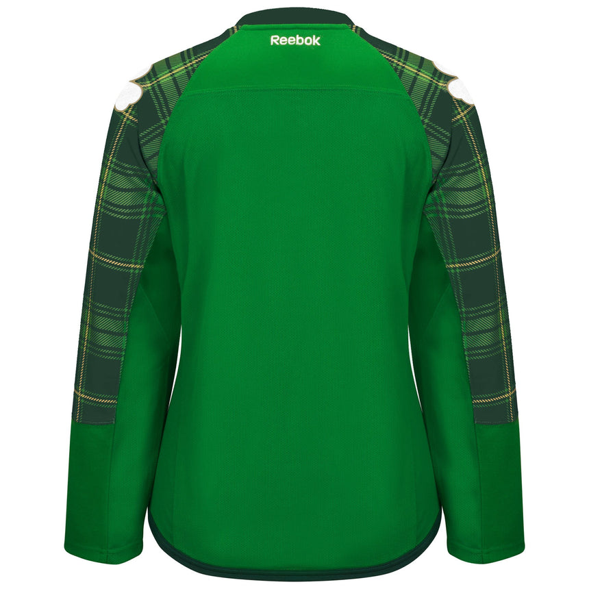 Women's Chicago Blackhawks Tartan Practice St. Patrick's Day Replica Jersey - vstockx