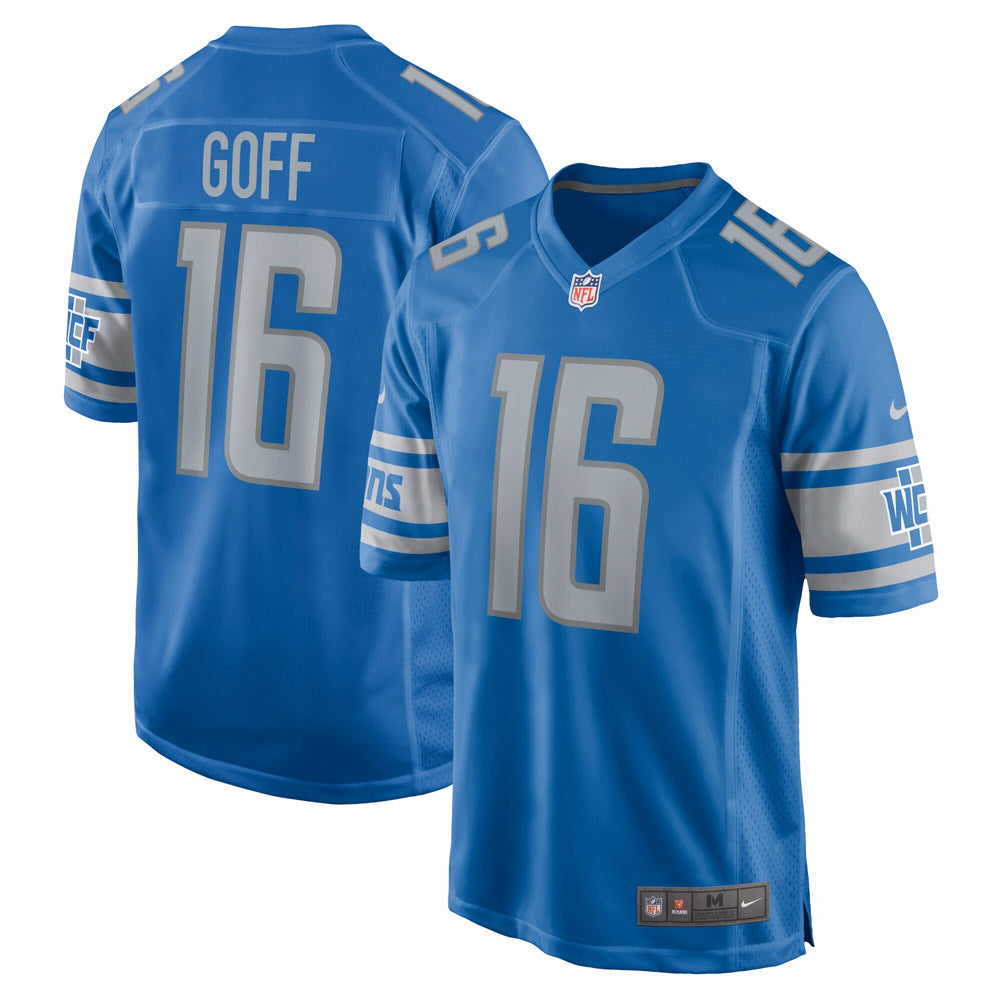 Youth Detroit Lions Jared Goff Game Jersey Blue - vstockx