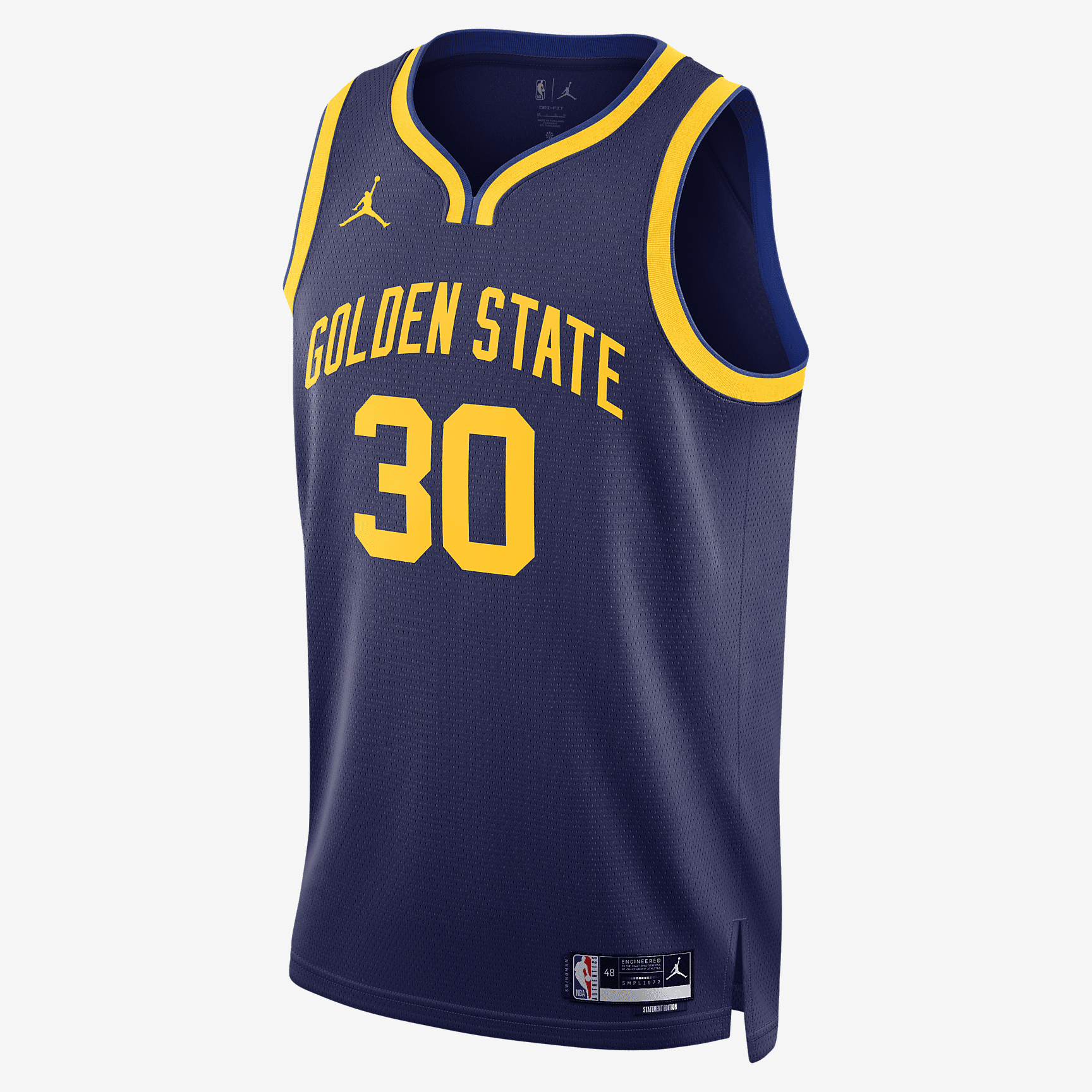Golden State Warriors Statement Edition Jordans Dri-FIT NBA Swingman Jersey - Loyal Blue - vstockx