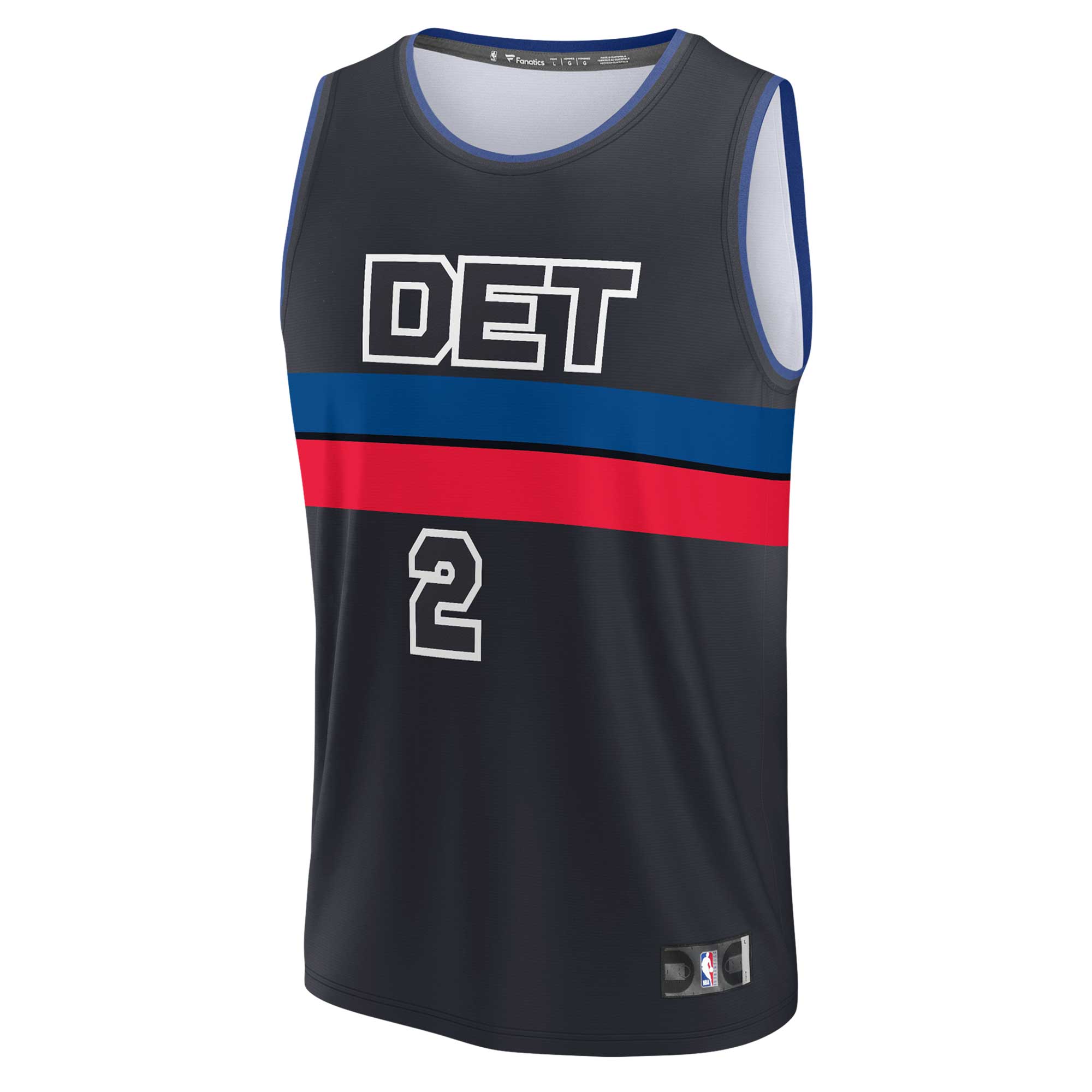 Cade Cunningham Detroit Pistons Fanatics Branded 2022/23 Fast Break Replica Jersey - Statement Edition - Black - vstockx