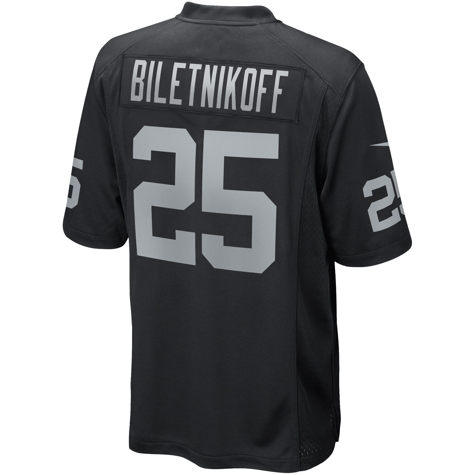 Fred Biletnikoff Las Vegas Raiders Nike Game Retired Player Jersey - Black - vstockx