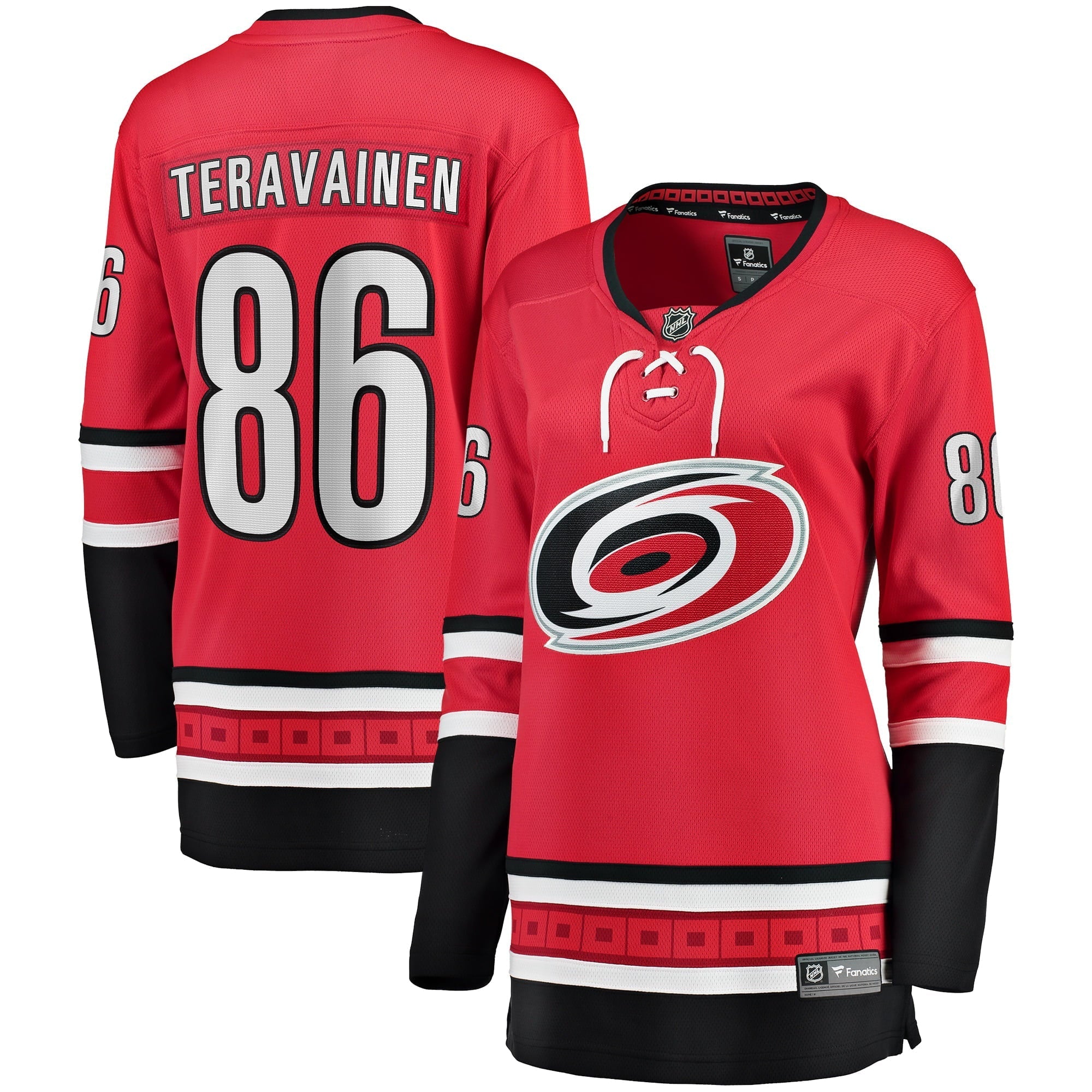 Women's Fanatics Branded Teuvo Teravainen Red Carolina Hurricanes Home Breakaway Player Jersey - vstockx
