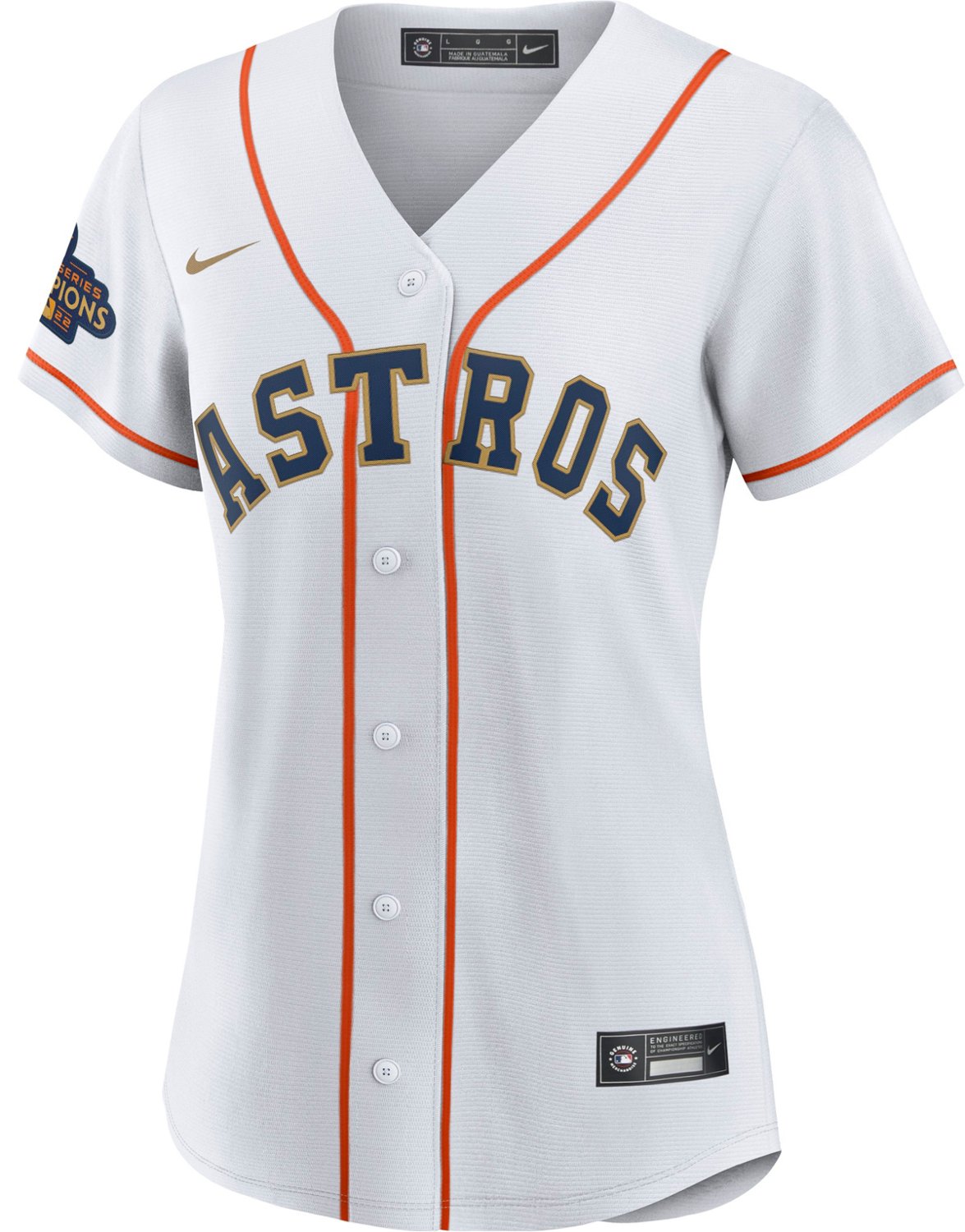 Nike Women's Houston Astros Gold Jose Altuve Replica Jersey - vstockx