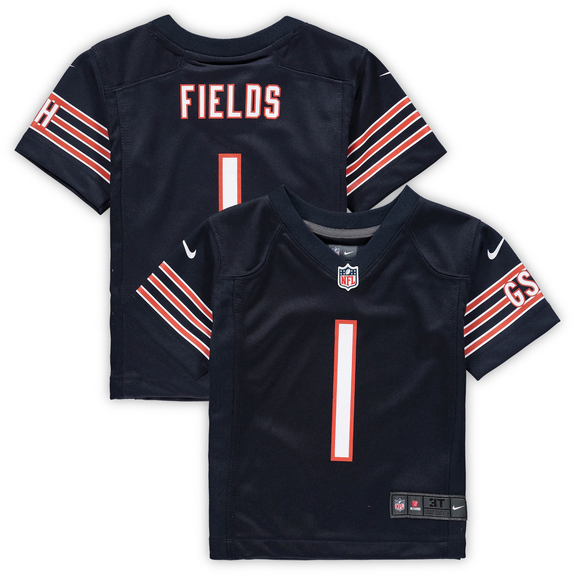 Justin Fields Chicago Bears Nike Toddler Game Jersey - Navy - vstockx