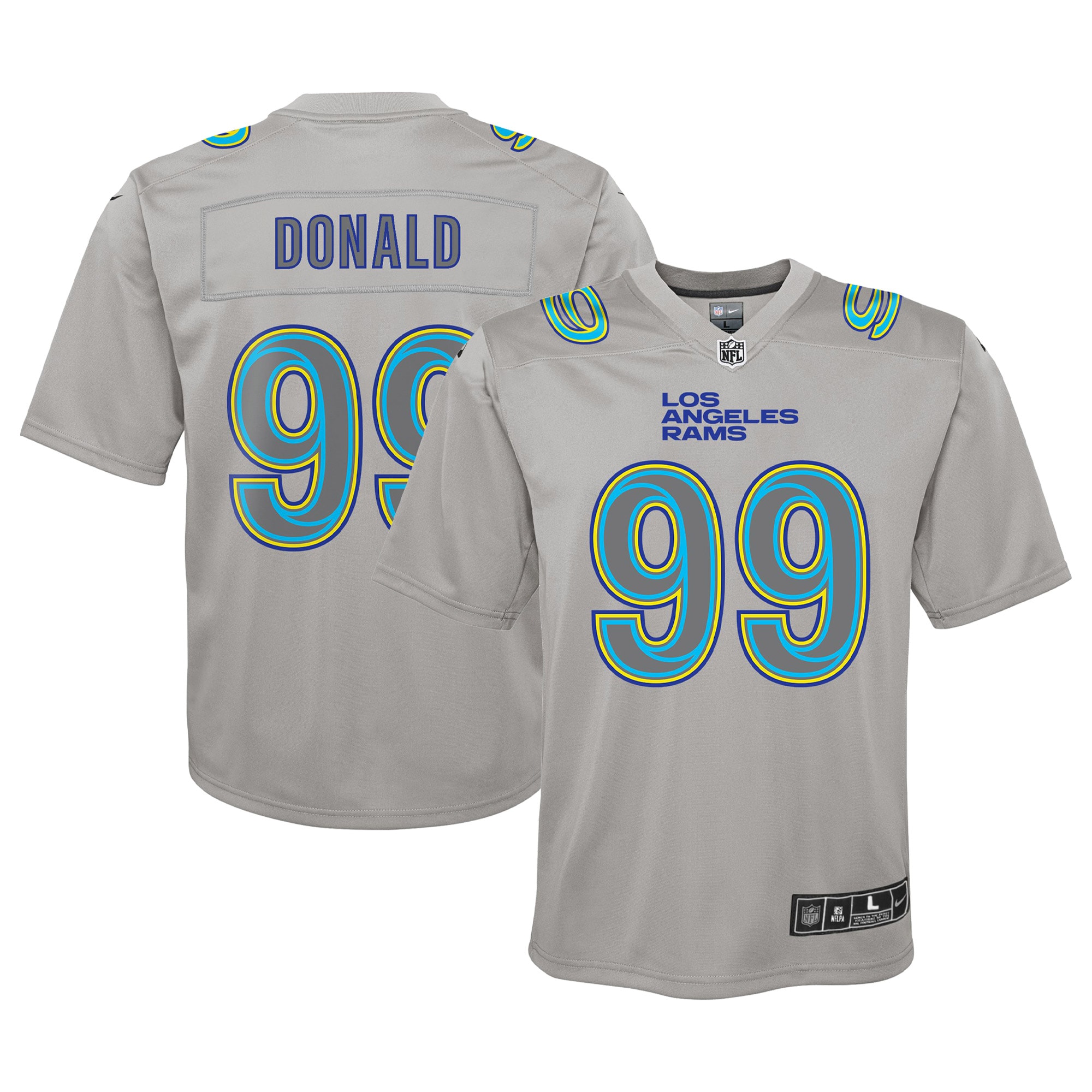 Aaron Donald Los Angeles Rams Nike Youth Atmosphere Game Jersey - Gray - vstockx