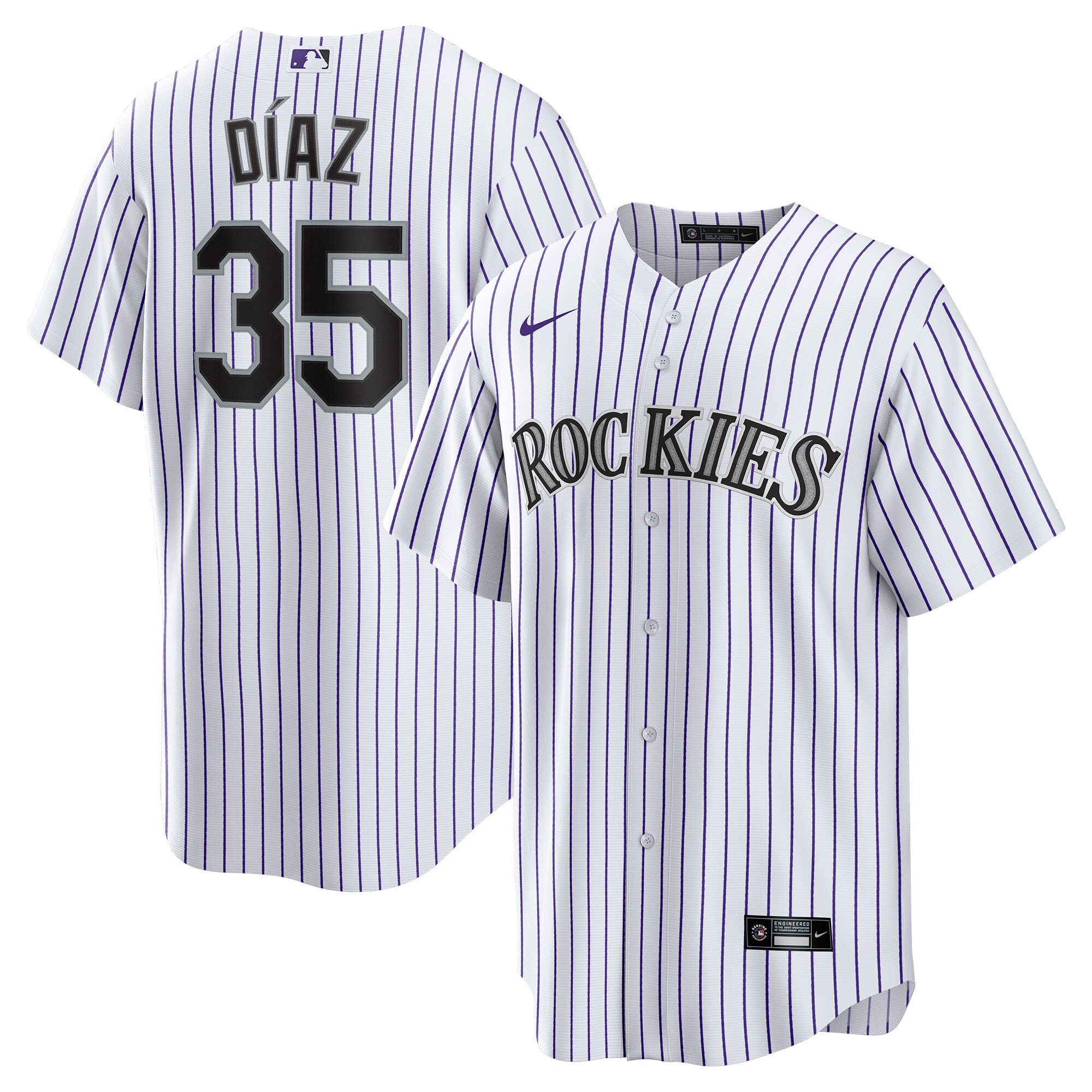 Elias Diaz Colorado Rockies Nike Home Replica Player Jersey - White - vstockx