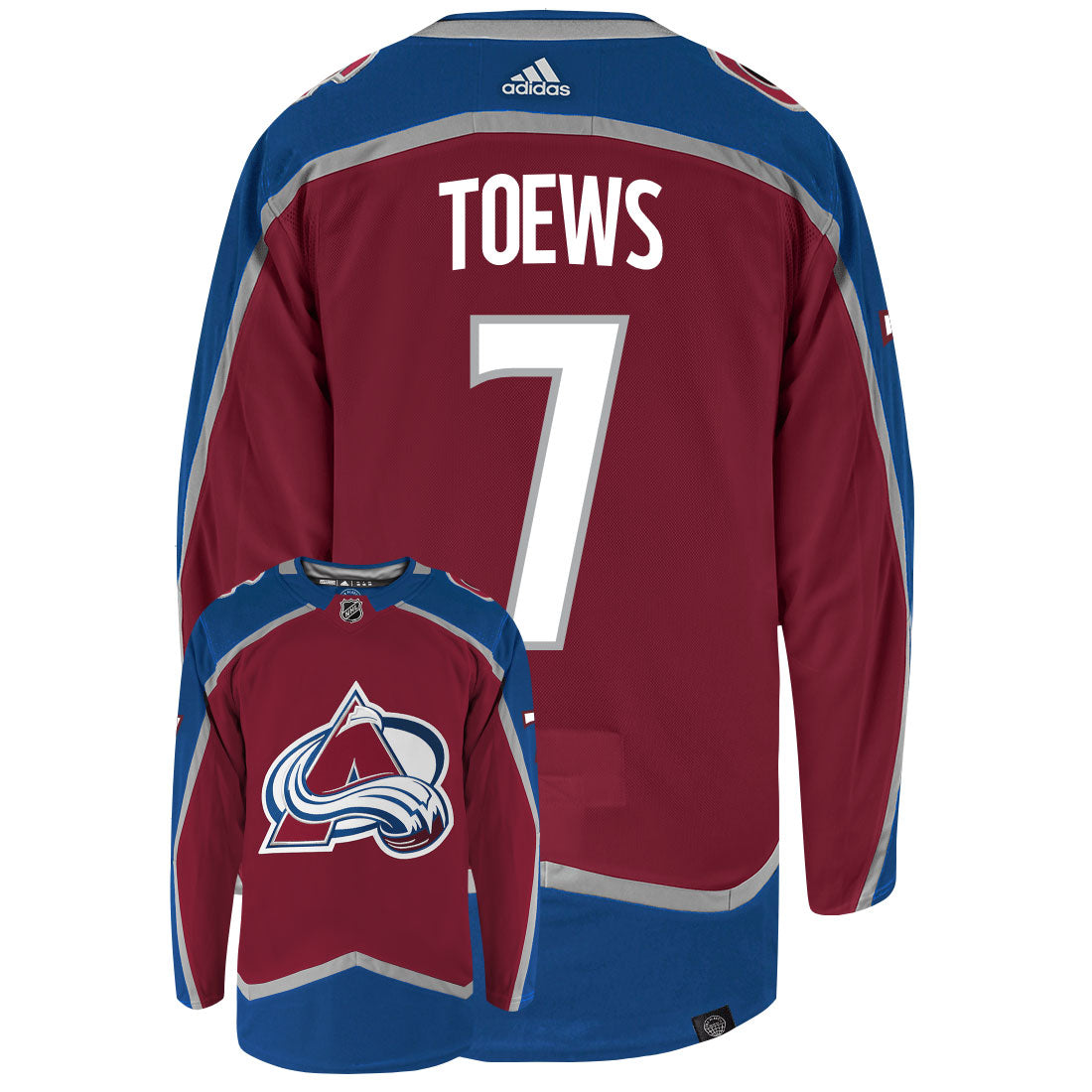 Devon Toews Colorado Avalanche Adidas Primegreen Authentic NHL Hockey Jersey - vstockx