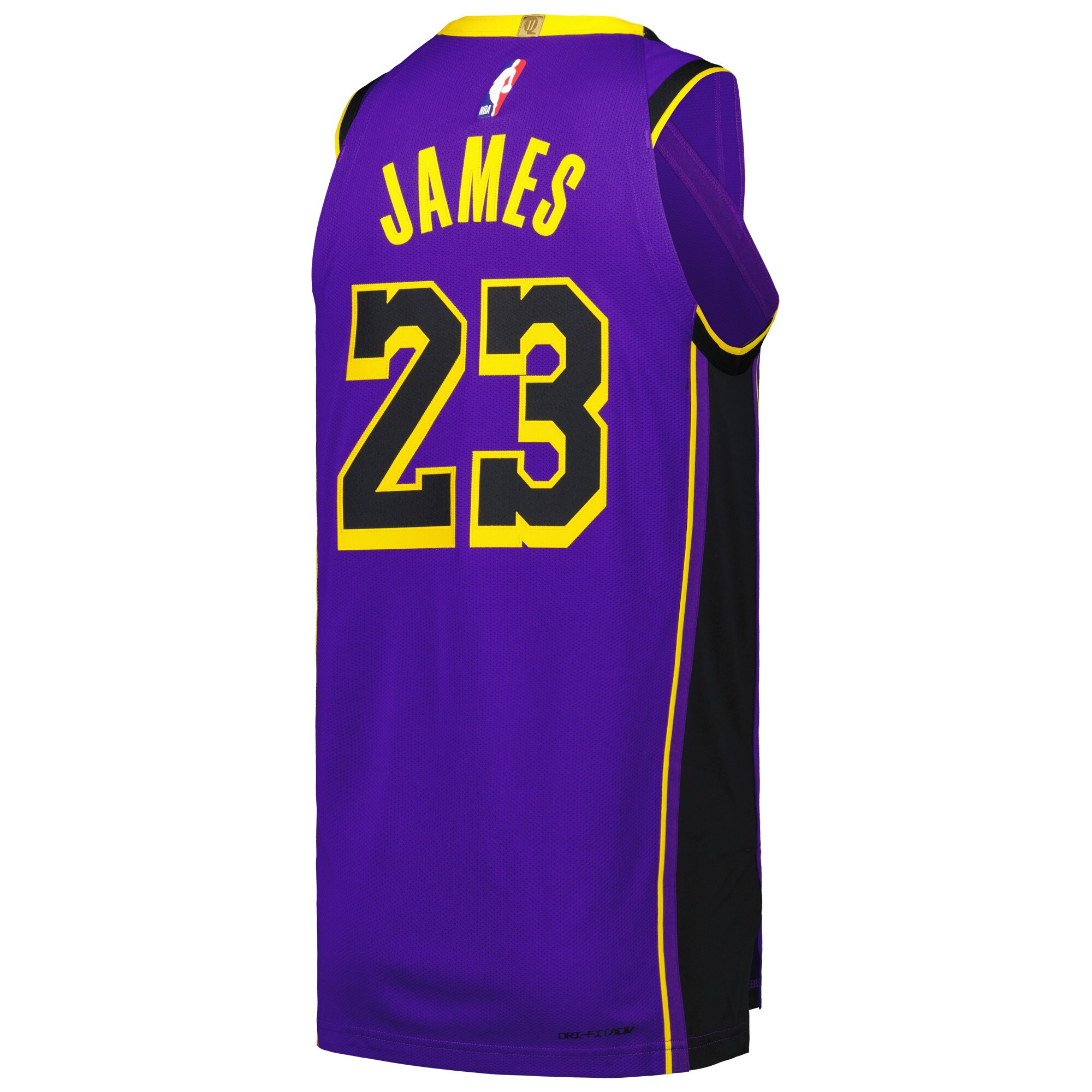 LeBron James Los Angeles Lakers Jordans Brand Authentic Player Jersey - Statement Edition - Purple - vstockx