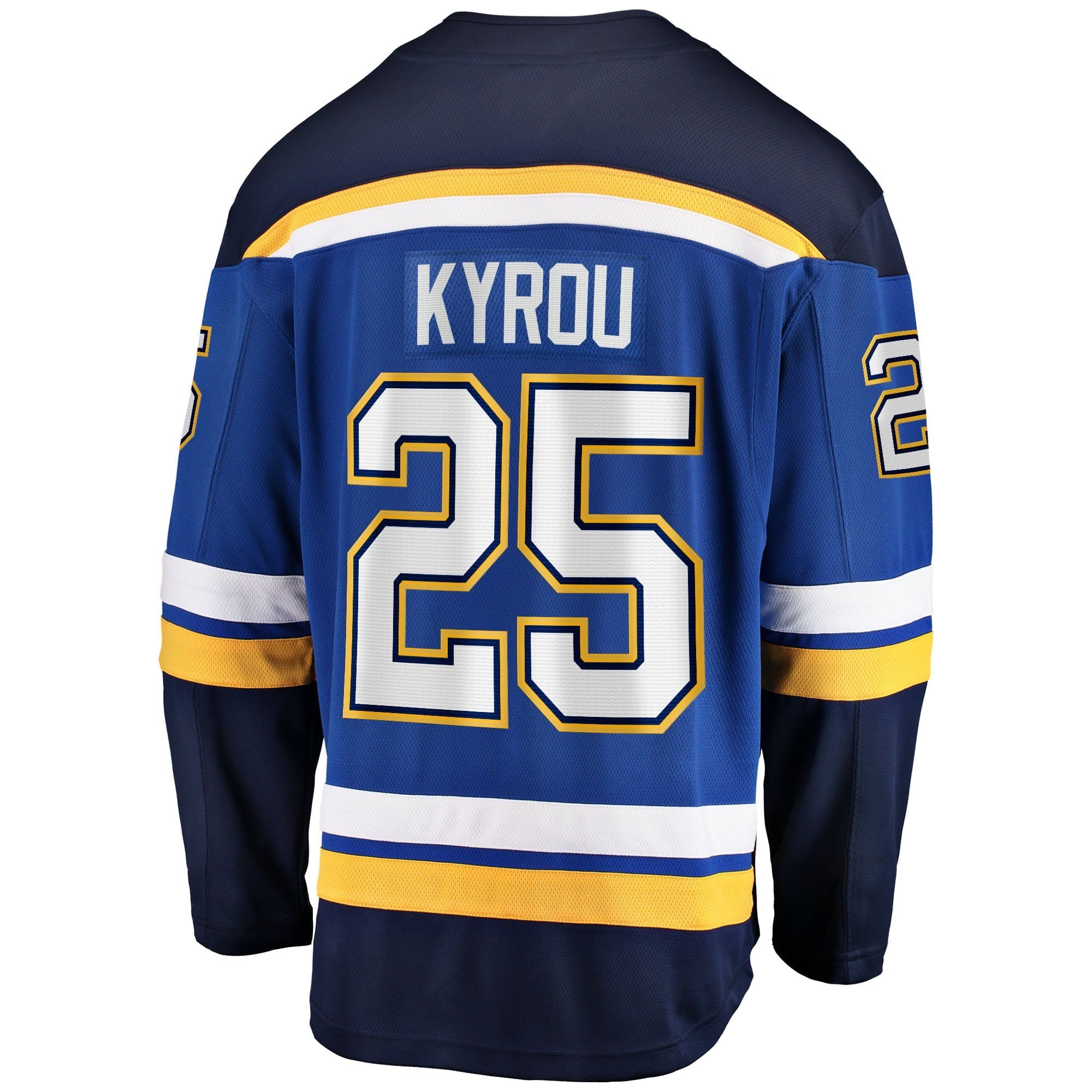 Men's Fanatics Branded Jordans Kyrou Blue St. Louis Blues Home Team Breakaway Player Jersey - vstockx