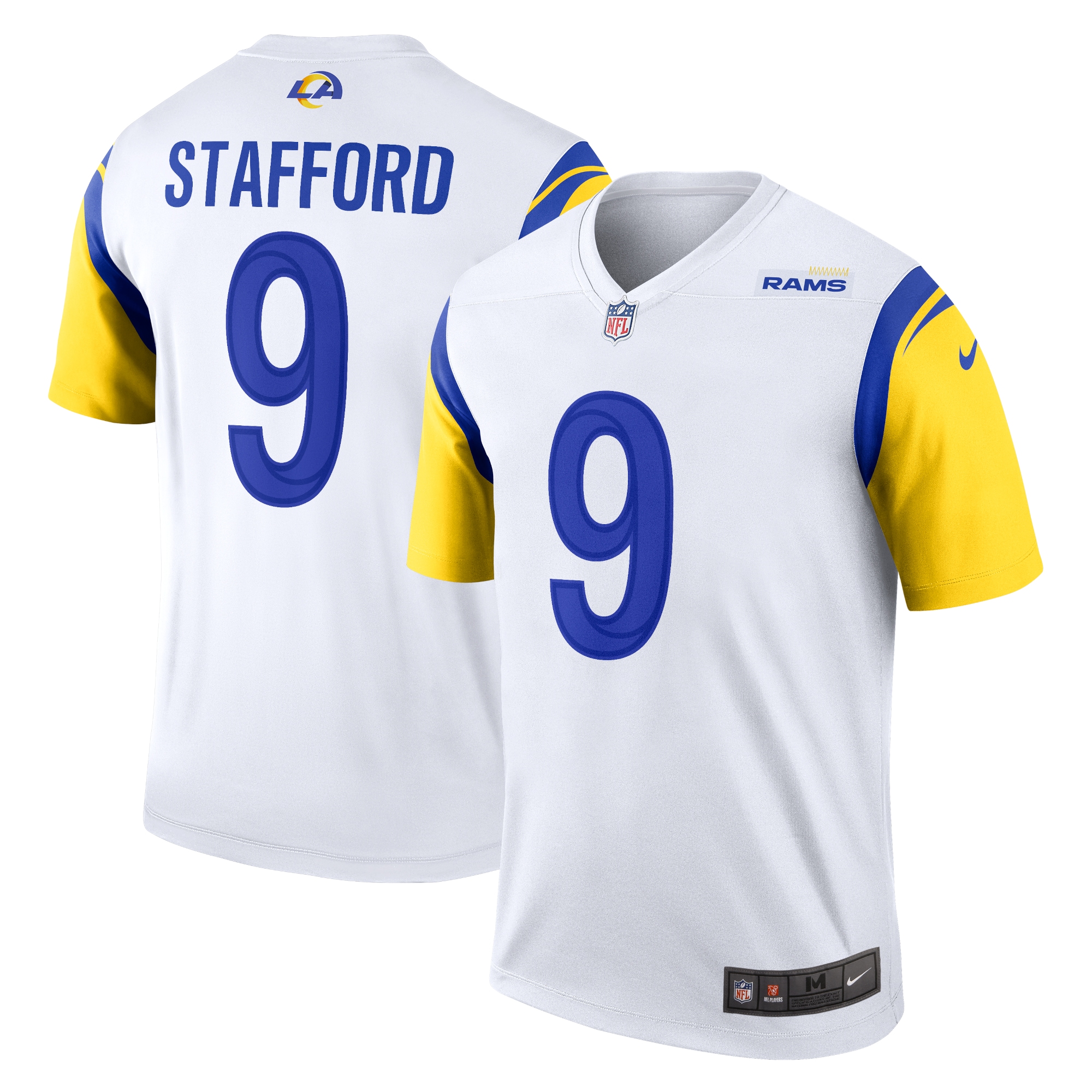 Matthew Stafford Los Angeles Rams Nike Legend Jersey - White - vstockx