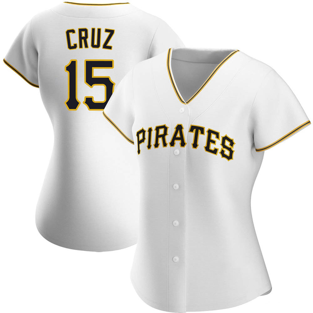 Women's Pittsburgh Pirates Oneil Cruz Cool Base Replica Home Jersey - White - vstockx