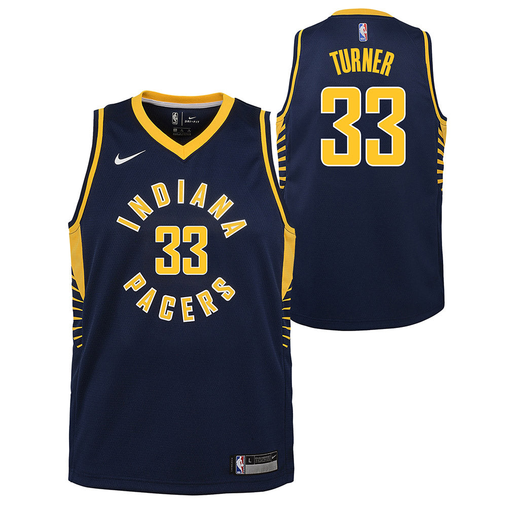 Youth Indiana Pacers Myles Turner Icon Edition Jersey - Navy - vstockx