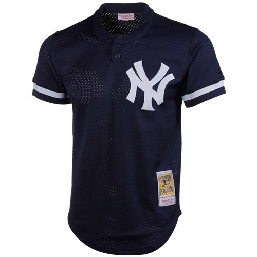 Don Mattingly New York Yankees Mitchell & Ness 1995 Authentic Cooperstown Collection Mesh Batting Practice Jersey - Navy - vstockx