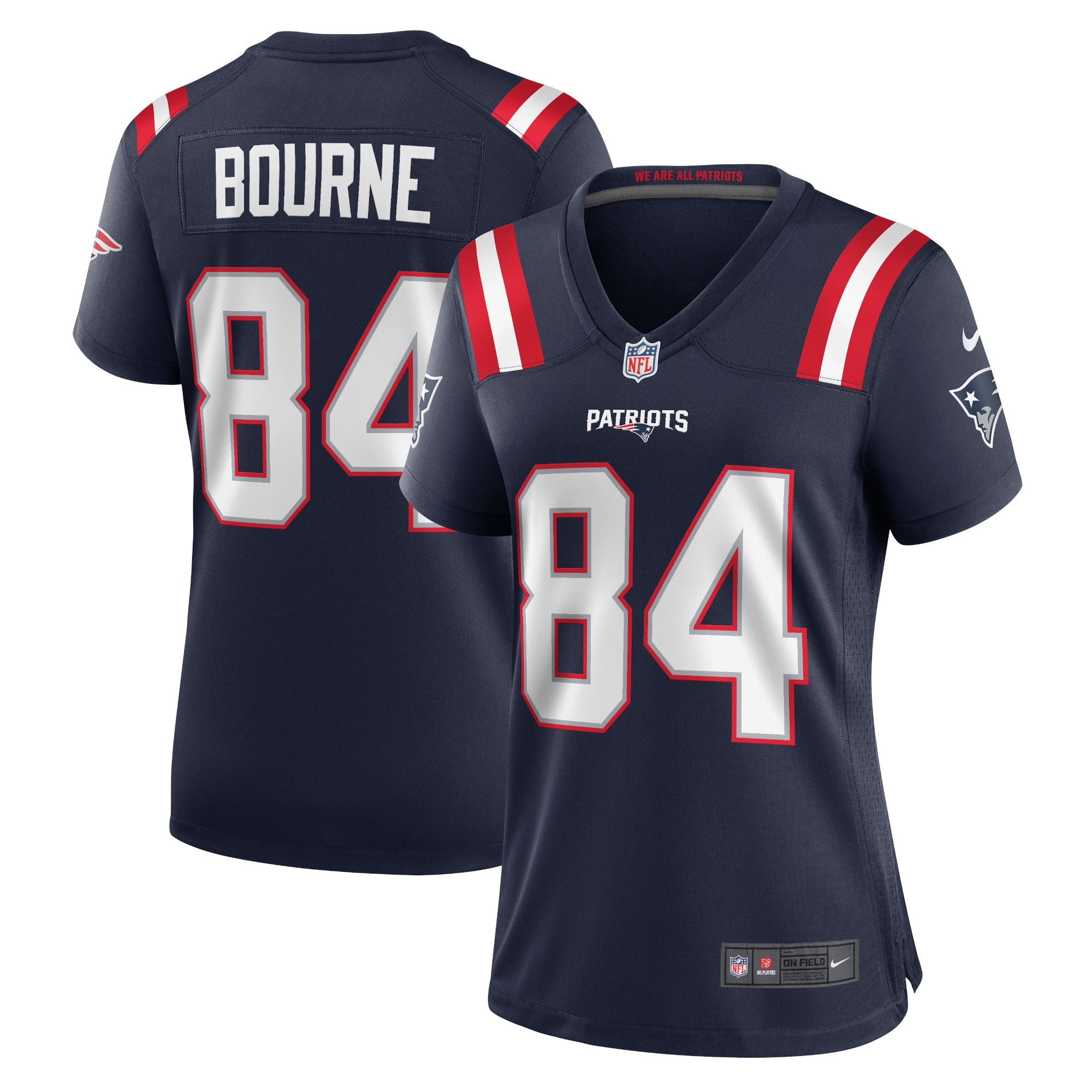 Kendrick Bourne New England Patriots Nike Women's Game Jersey - Navy - vstockx