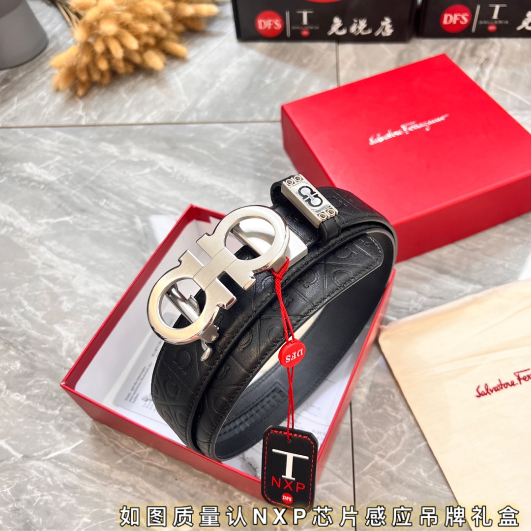 Streetwear Belt Ferragamo 319892 size:3.5cm - vstockx