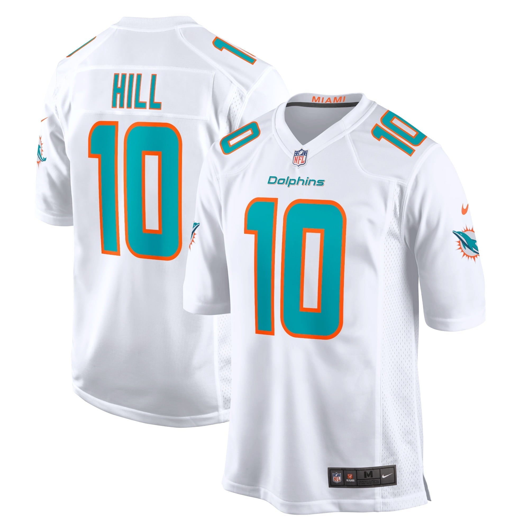 Men's Nike Tyreek Hill White Miami Dolphins Game Jersey - vstockx