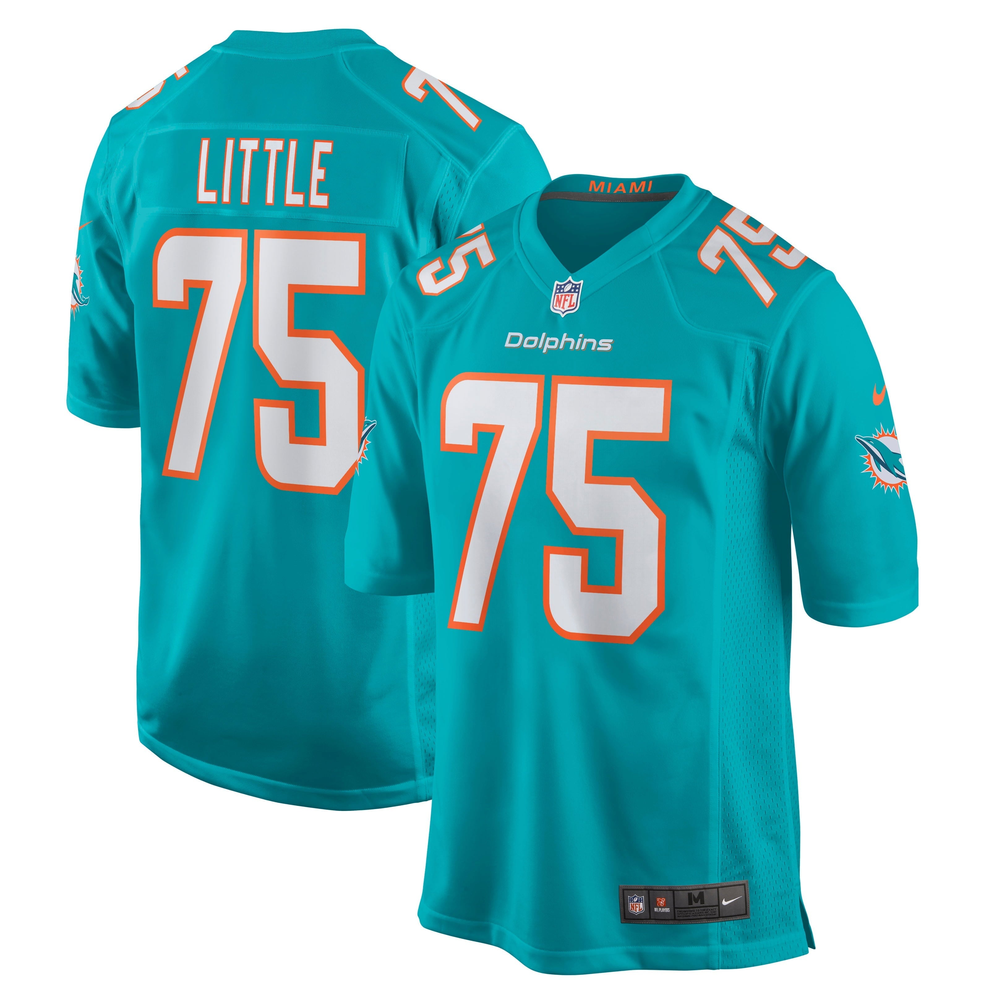 Men's Nike Greg Little Aqua Miami Dolphins Game Jersey - vstockx