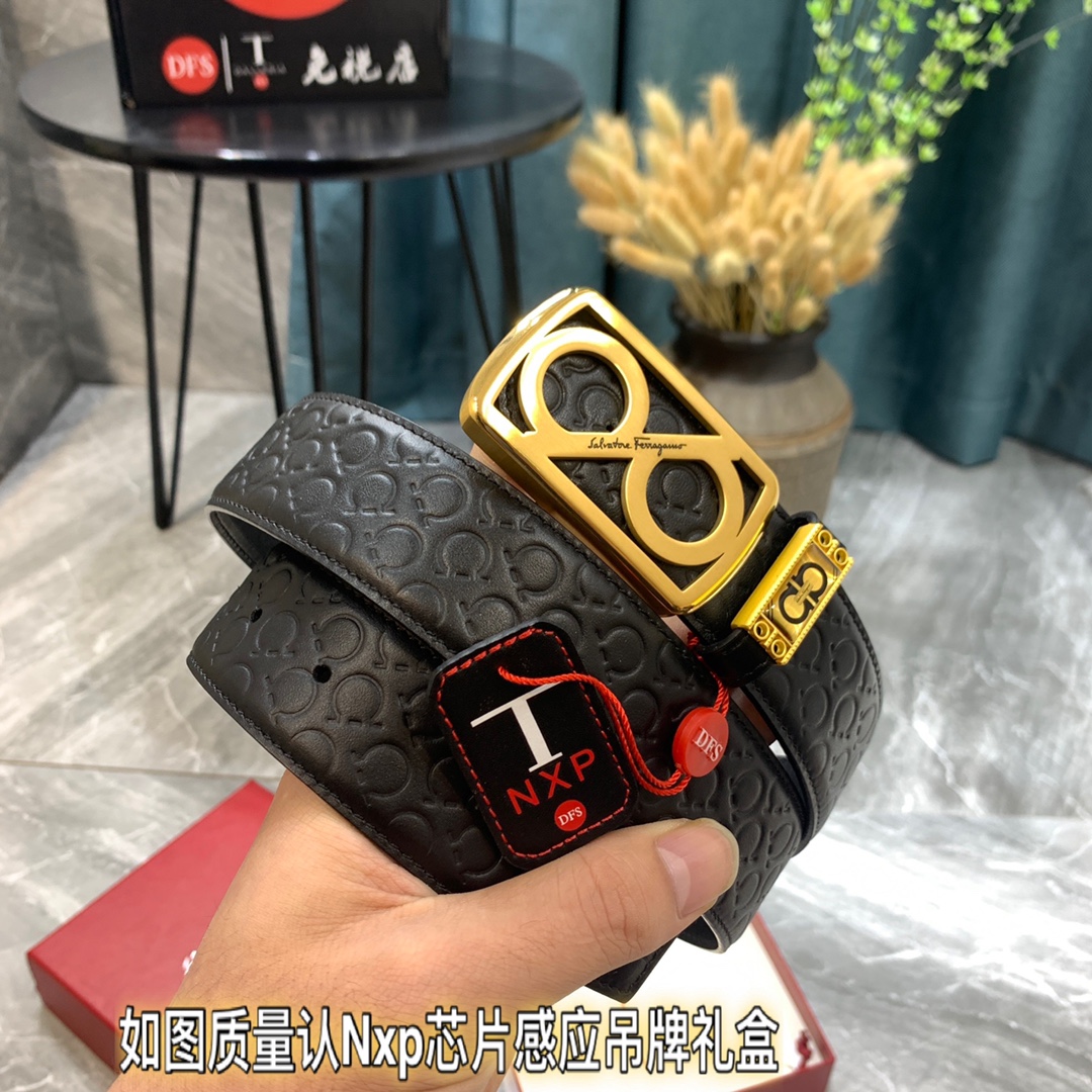 Streetwear Belt Ferragamo 319396 size:3.5cm - vstockx