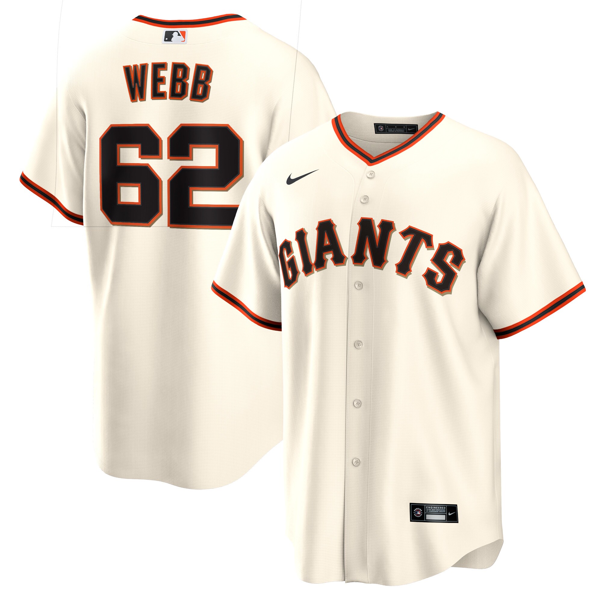 Logan Webb San Francisco Giants Nike Replica Player Jersey - White - vstockx