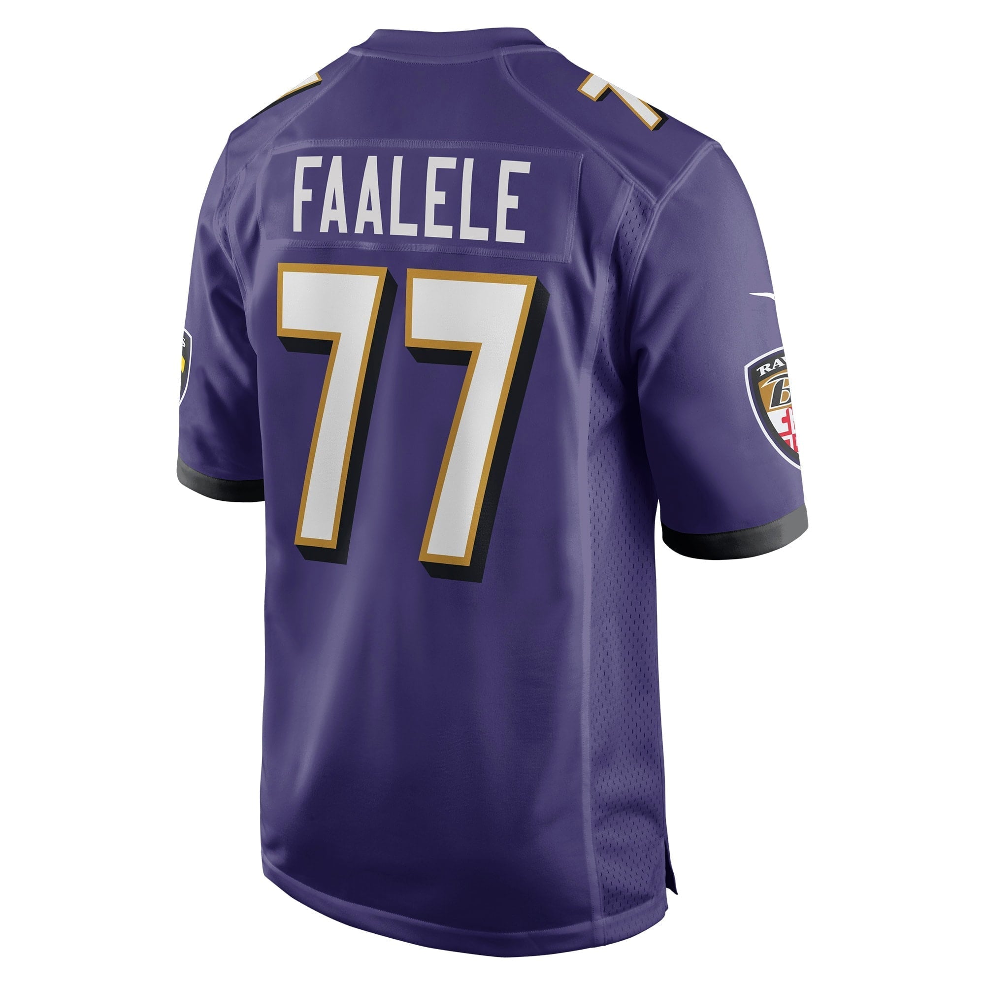 Men's Nike Daniel Faalele Purple Baltimore Ravens Player Game Jersey - vstockx