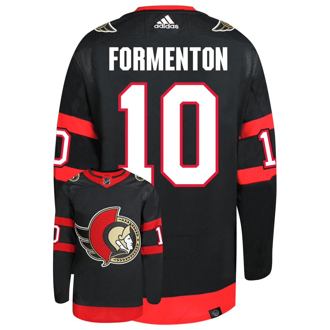 Alex Formenton Ottawa Senators Adidas Primegreen Authentic NHL Hockey Jersey - vstockx