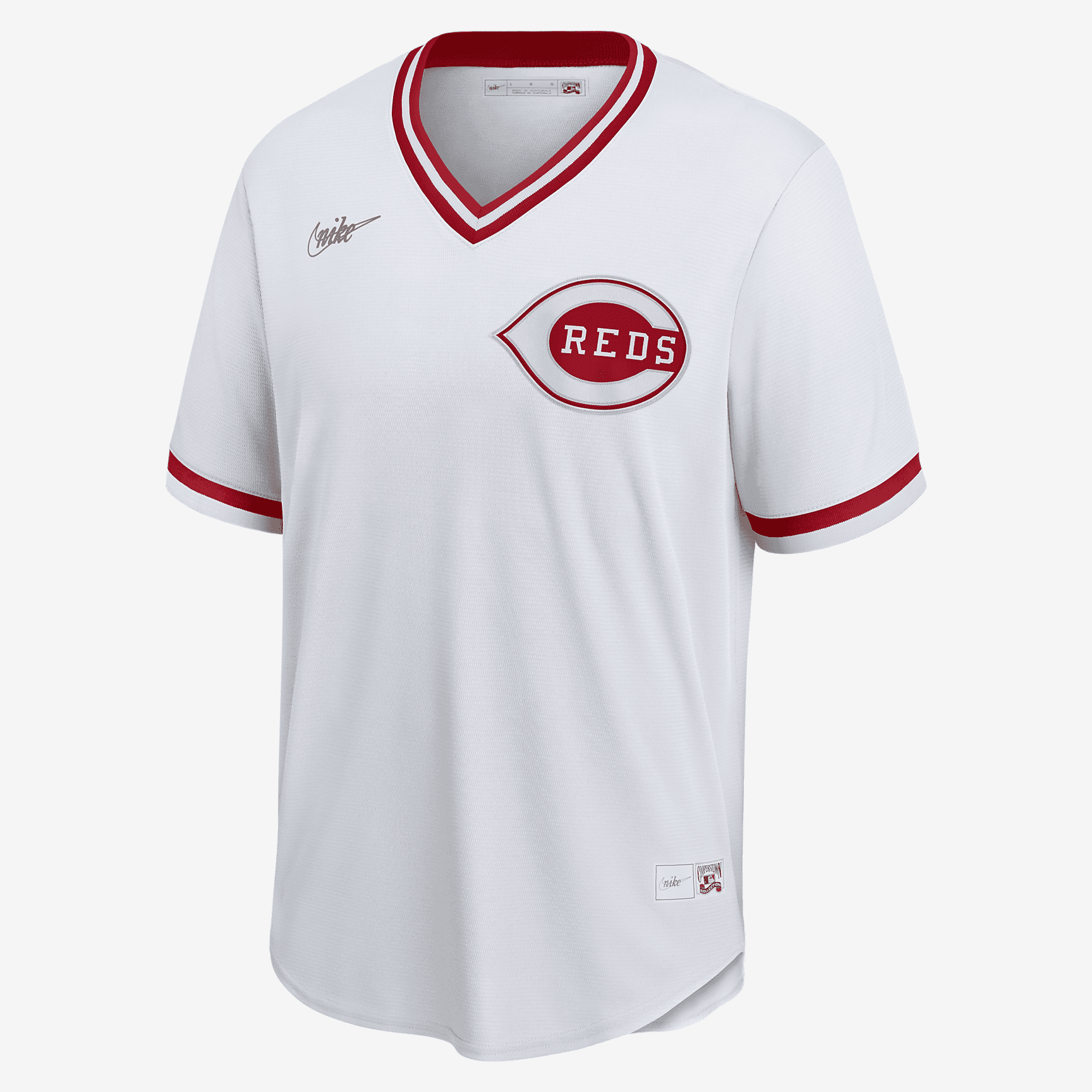 MLB Cincinnati Reds Men's Cooperstown Baseball Jersey - White - vstockx