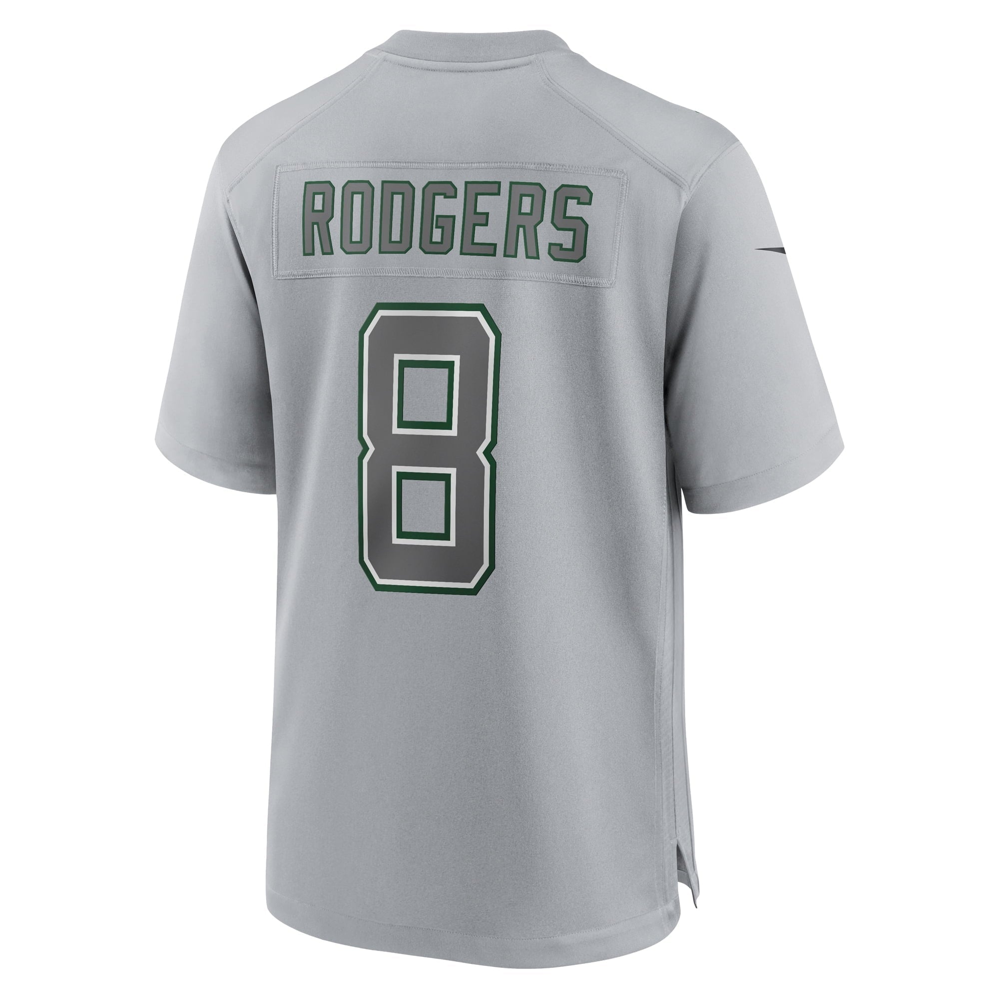 Men's Nike Aaron Rodgers Heather Gray New York Jets Atmosphere Fashion Game Jersey - vstockx