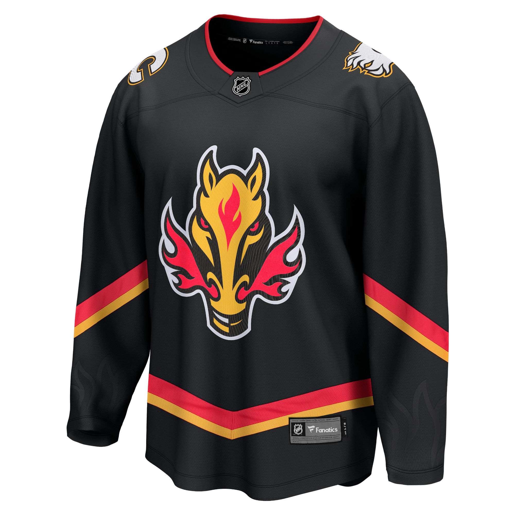 Calgary Flames Fanatics Branded Alternate Premier Breakaway Jersey - Black - vstockx