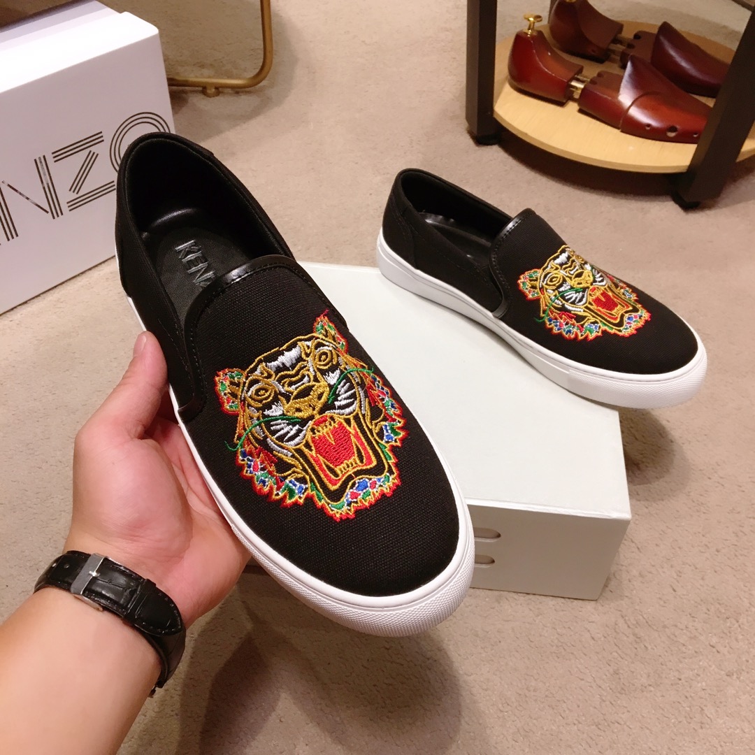 Kenzo K-SKATE Tiger canvas slip-on sneakers 22 - vstockx