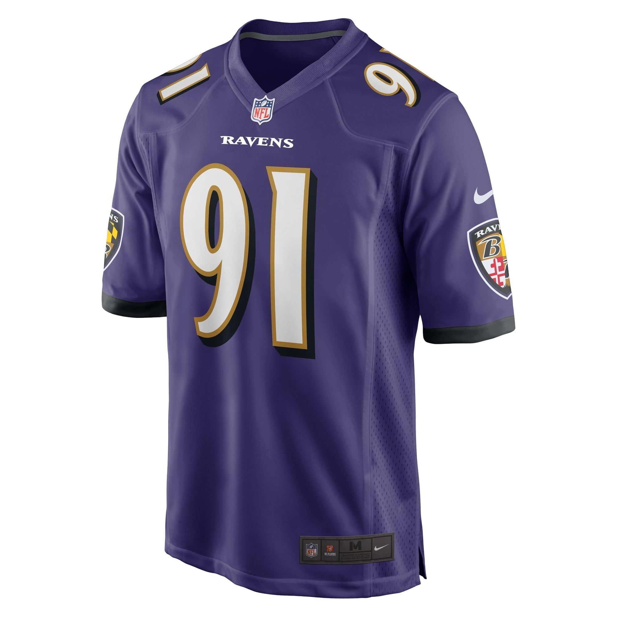Men's Nike Rayshad Nichols Purple Baltimore Ravens Game Player Jersey - vstockx