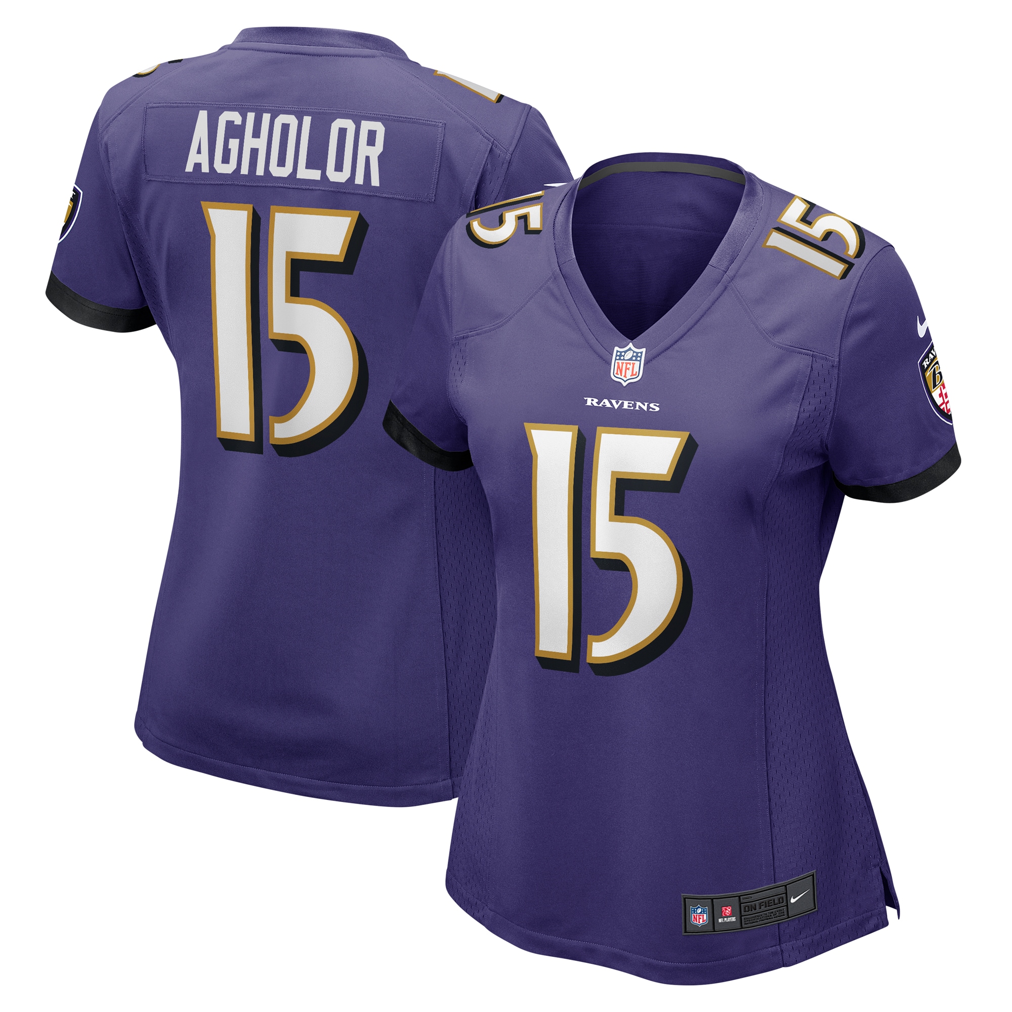 Nelson Agholor Baltimore Ravens Nike Women's Game Jersey - Purple - vstockx