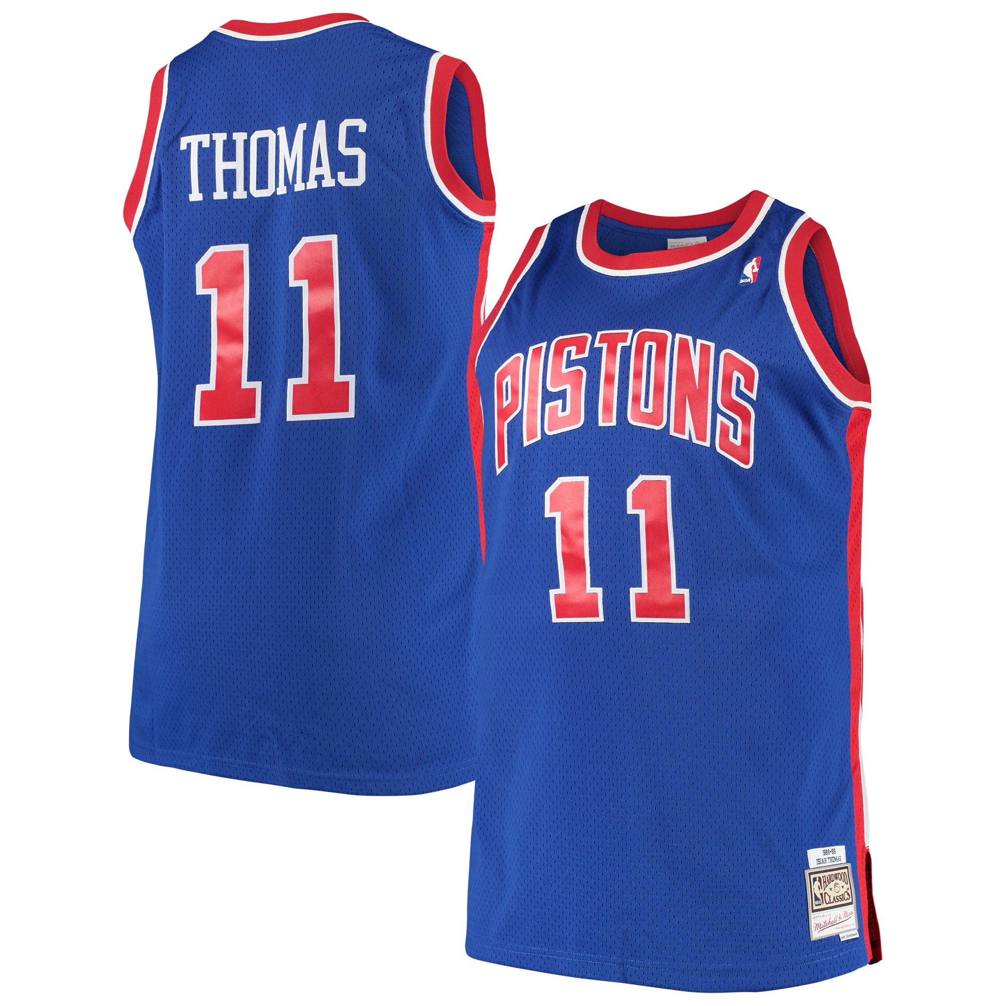 Isaiah Thomas Detroit Pistons Mitchell & Ness Big & Tall Hardwood Classics Jersey - Royal - vstockx