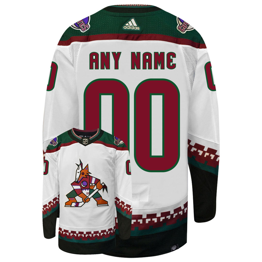 Customizable Arizona Coyotes Adidas Primegreen Authentic NHL Hockey Jersey - vstockx