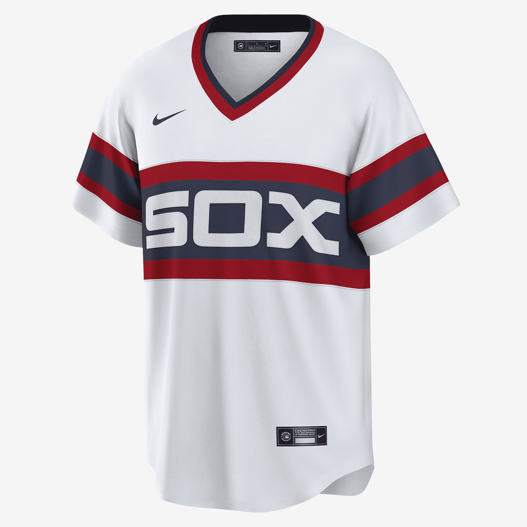 MLB Chicago White Sox (Carlton Fisk) Men's Cooperstown Baseball Jersey - White - vstockx