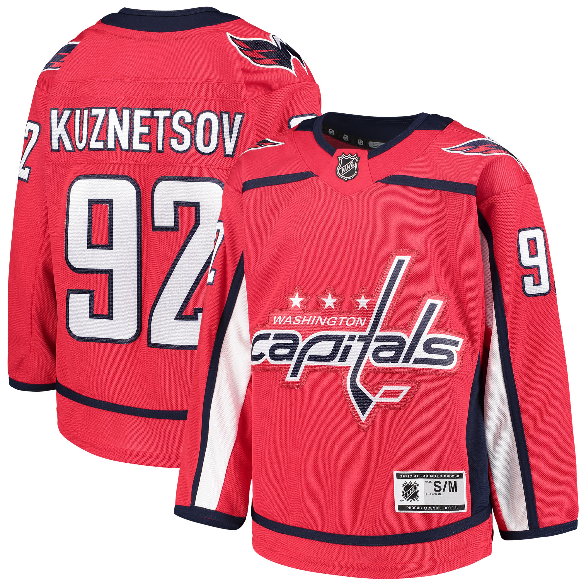 Evgeny Kuznetsov Washington Capitals Youth Home Premier Player Jersey - Red - vstockx
