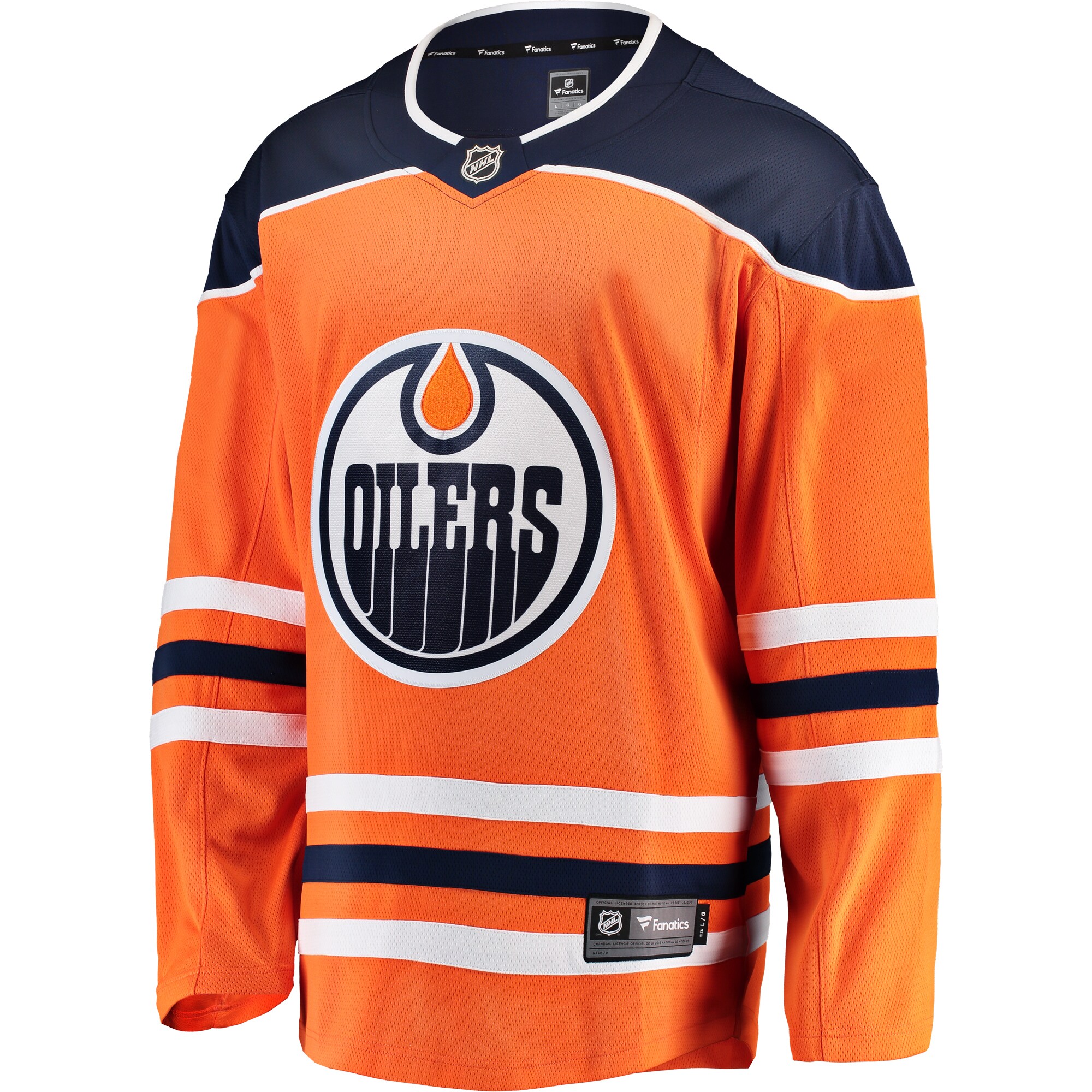 Edmonton Oilers Fanatics Branded Breakaway Home Jersey - Orange - vstockx