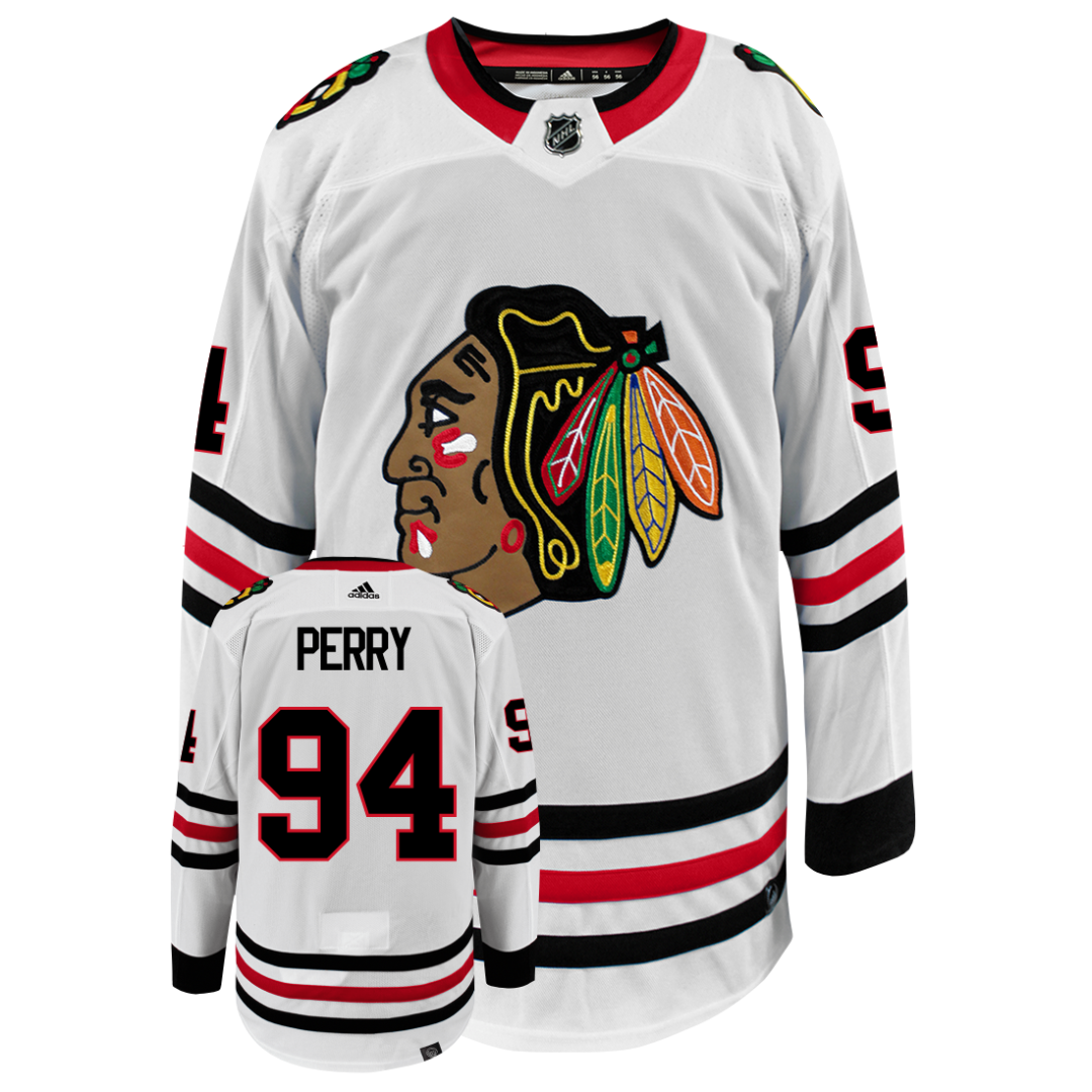 Corey Perry Chicago Blackhawks Adidas Primegreen Authentic NHL Hockey Jersey - vstockx