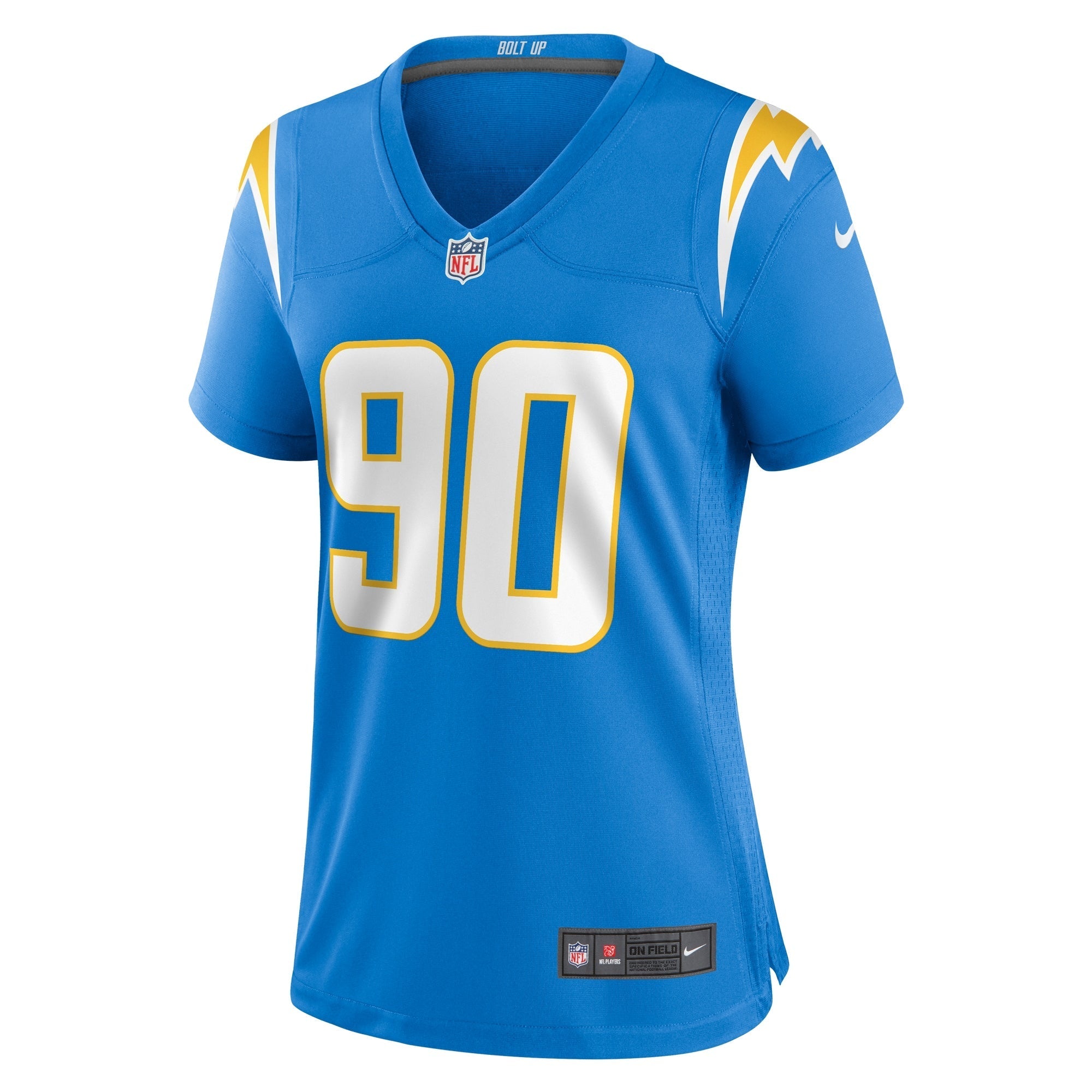 Women's Nike Tyeler Davison Powder Blue Los Angeles Chargers Home Game Player Jersey - vstockx