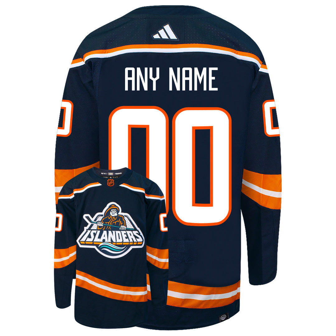 Customizable New York Islanders Adidas 2022 Primegreen Reverse Retro Authentic NHL Hockey Jersey - vstockx