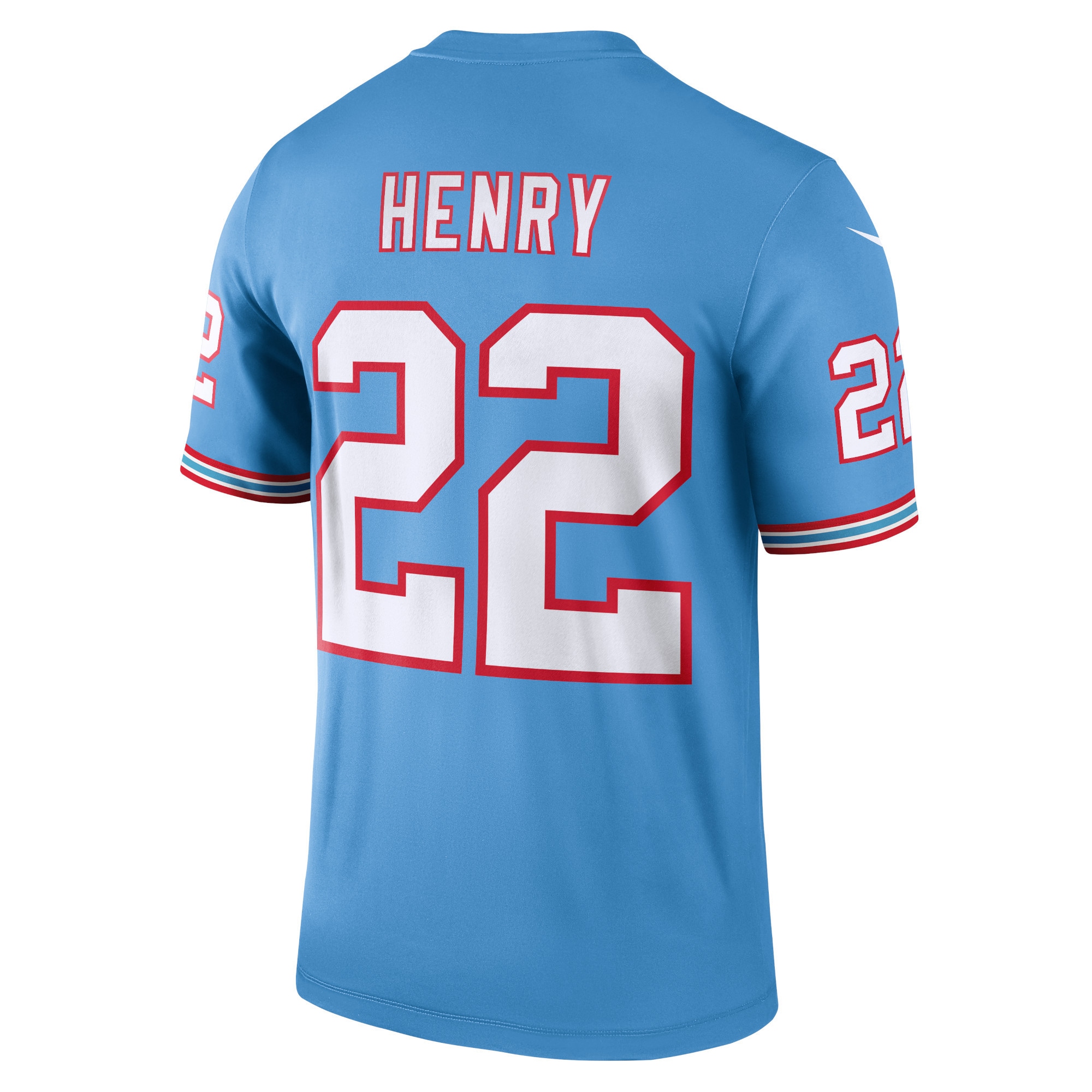 Derrick Henry Tennessee Titans Nike Oilers Throwback Legend Player Jersey - Light Blue - vstockx
