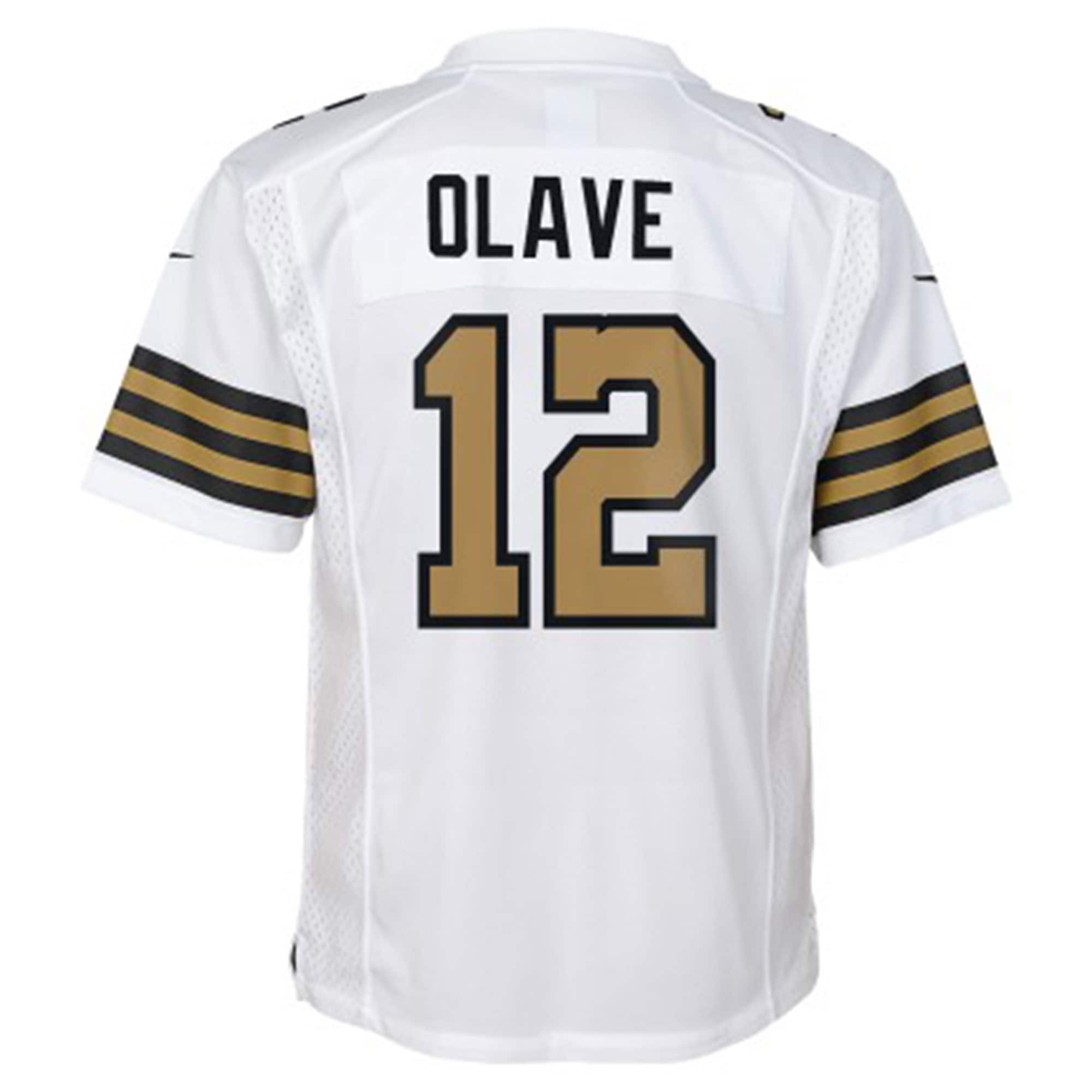 Chris Olave New Orleans Saints Nike Youth Game Jersey - White - vstockx