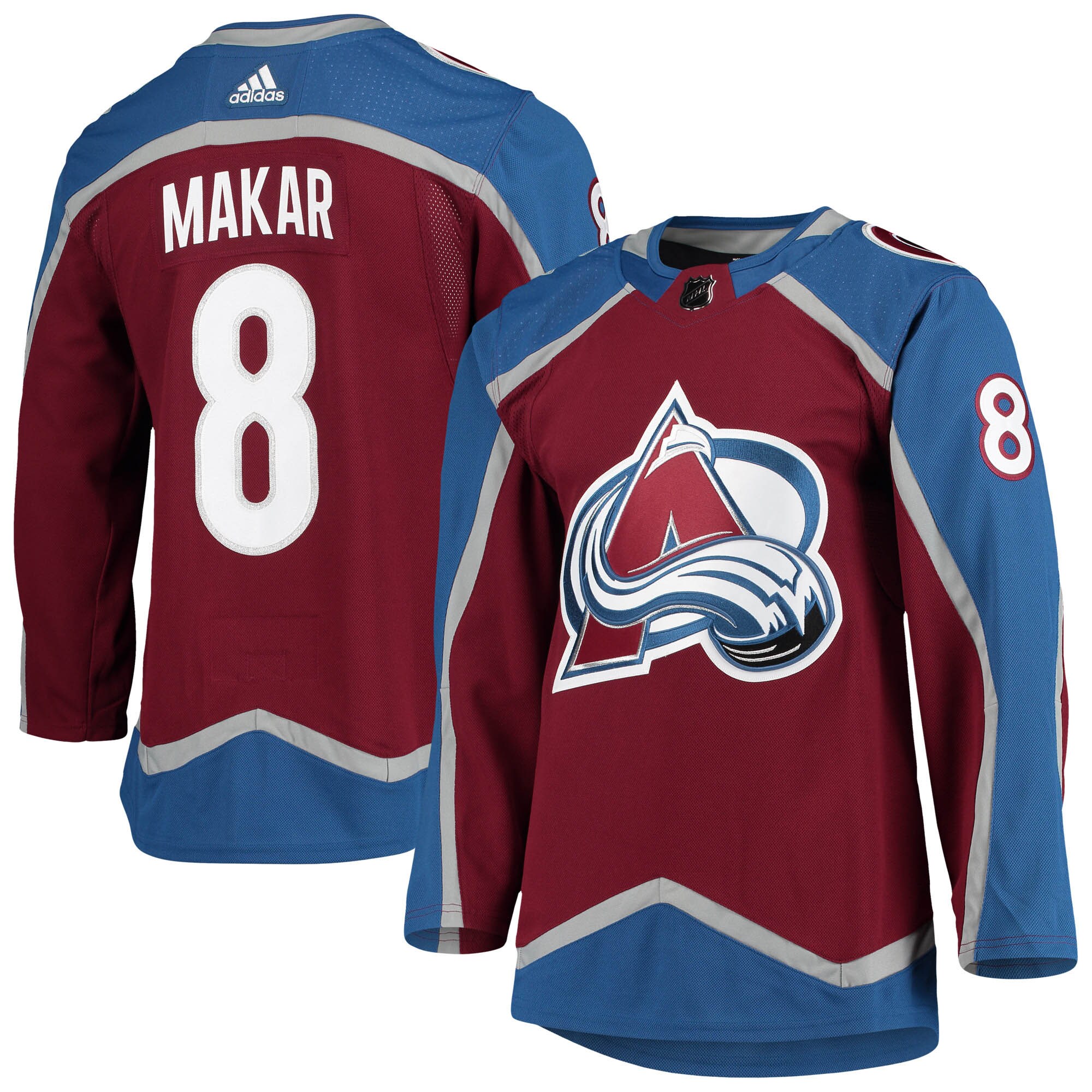Cale Makar Colorado Avalanche adidas Home Primegreen Authentic Pro Player Jersey - Burgundy - vstockx