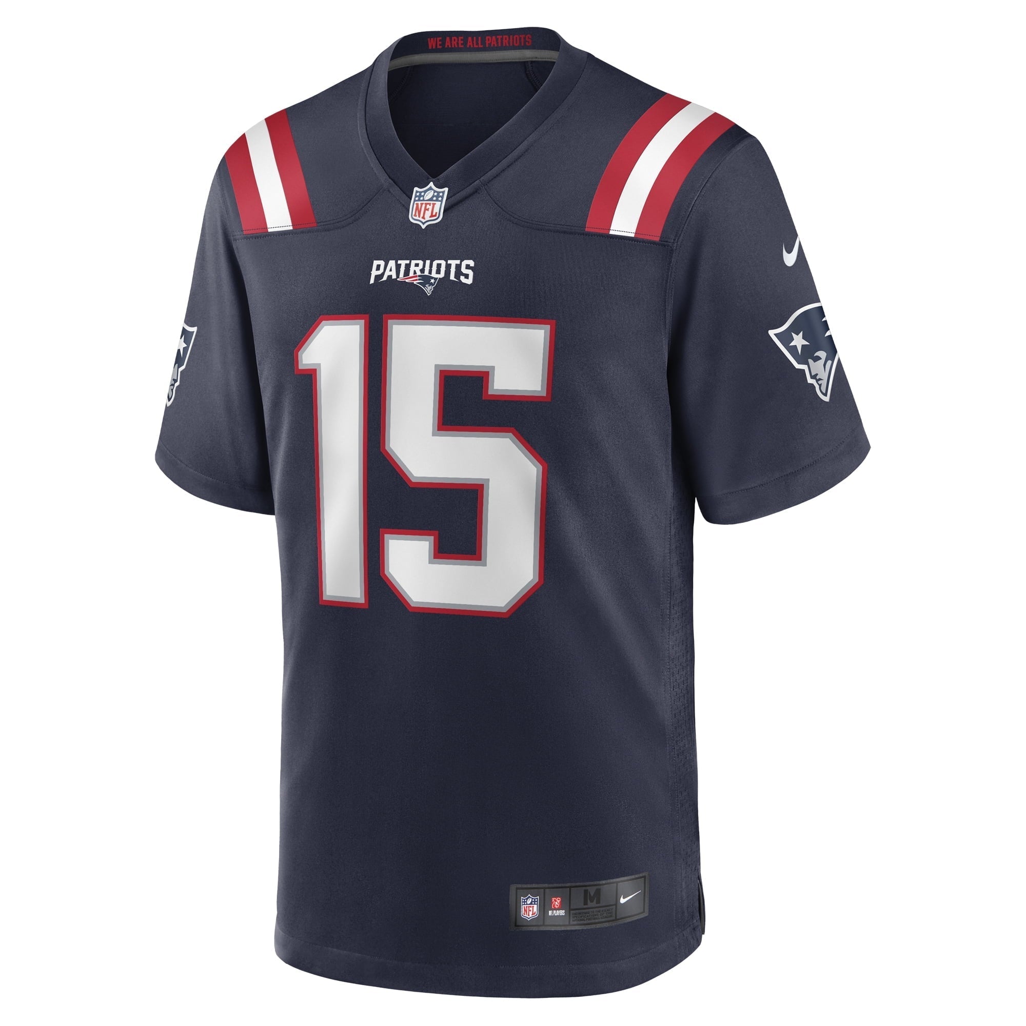 Men's Nike Corliss Waitman Navy New England Patriots Game Jersey - vstockx