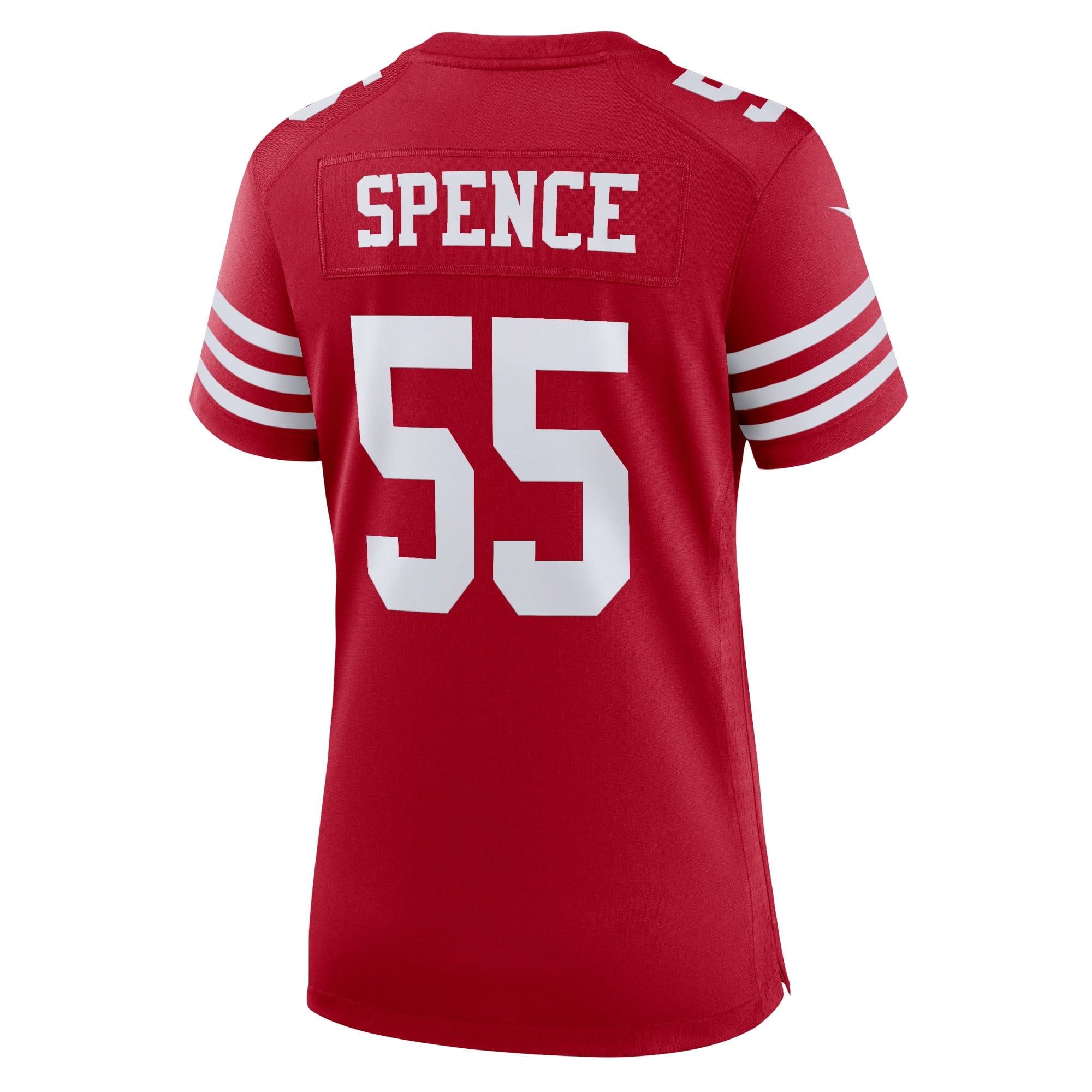 Women's Nike Akeem Spence Scarlet San Francisco 49ers Home Game Player Jersey - vstockx