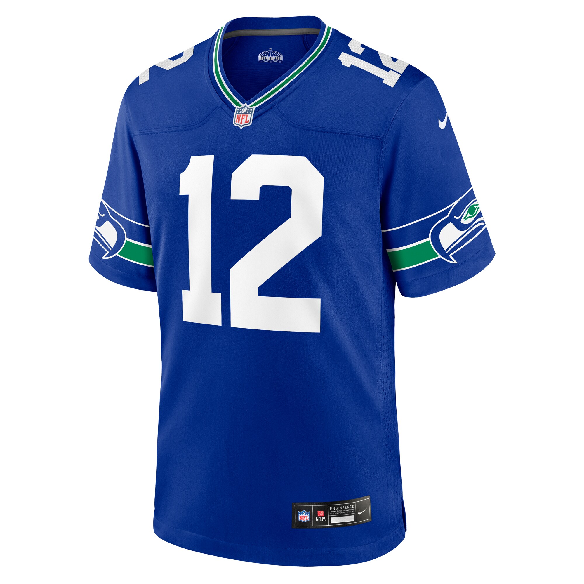 12s Seattle Seahawks Nike Throwback Player Game Jersey - Royal - vstockx