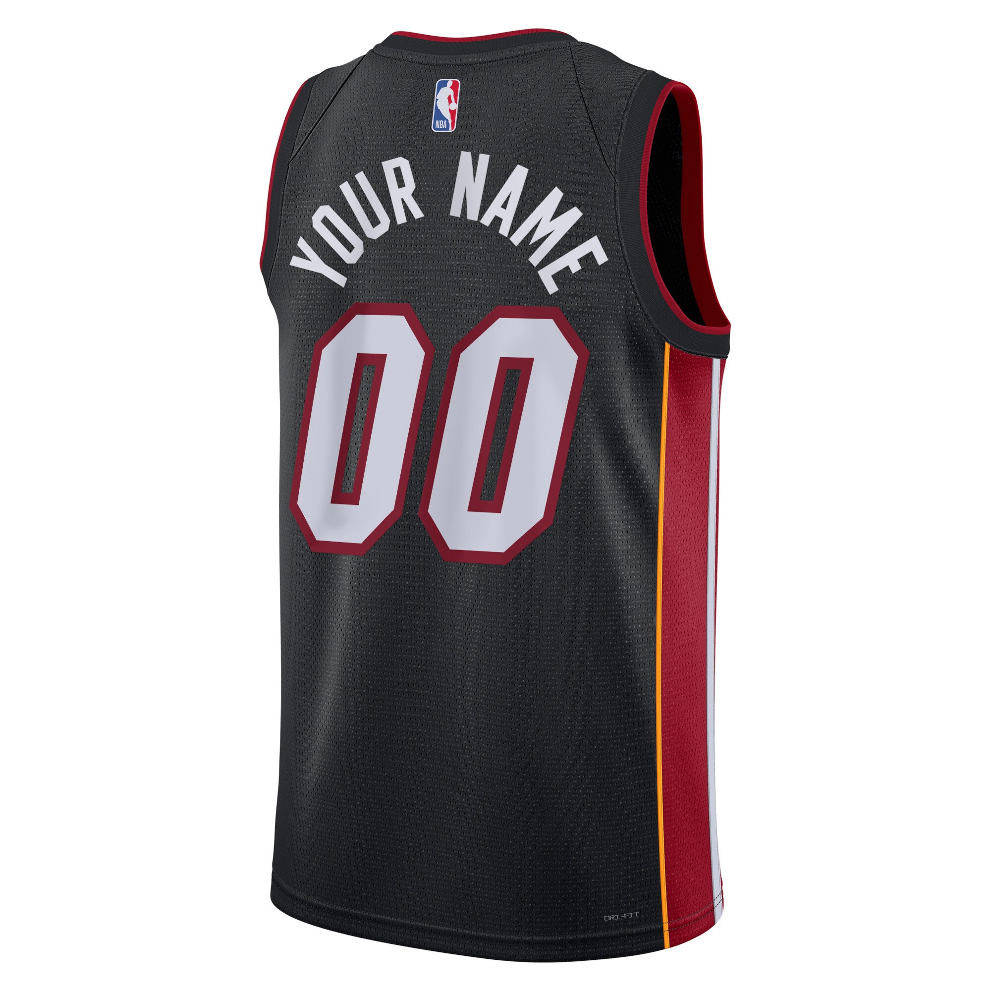 Miami Heat Nike Unisex Swingman Custom Jersey Black - Icon Edition - vstockx