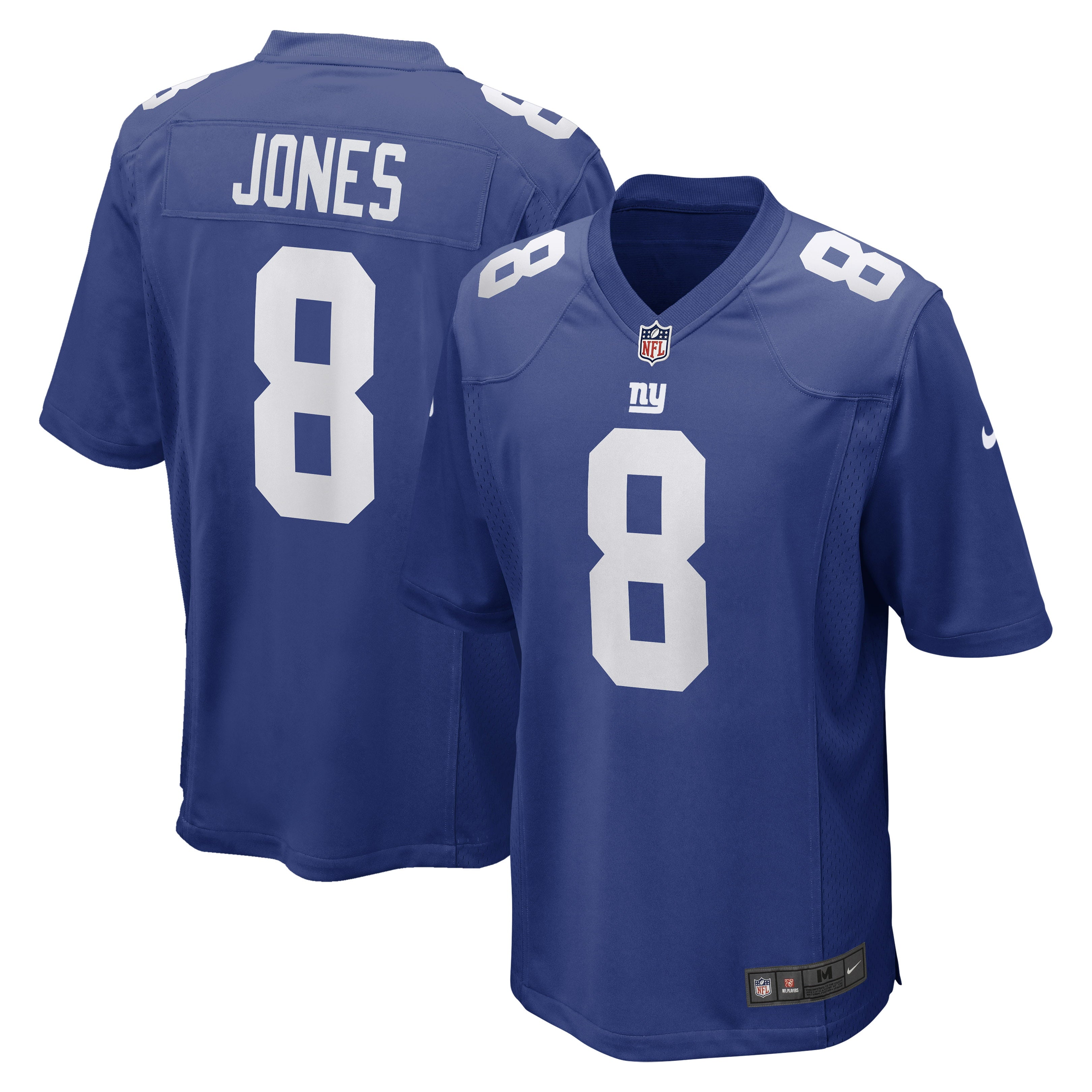 Men's Nike Daniel Jones Royal New York Giants Game Jersey - vstockx