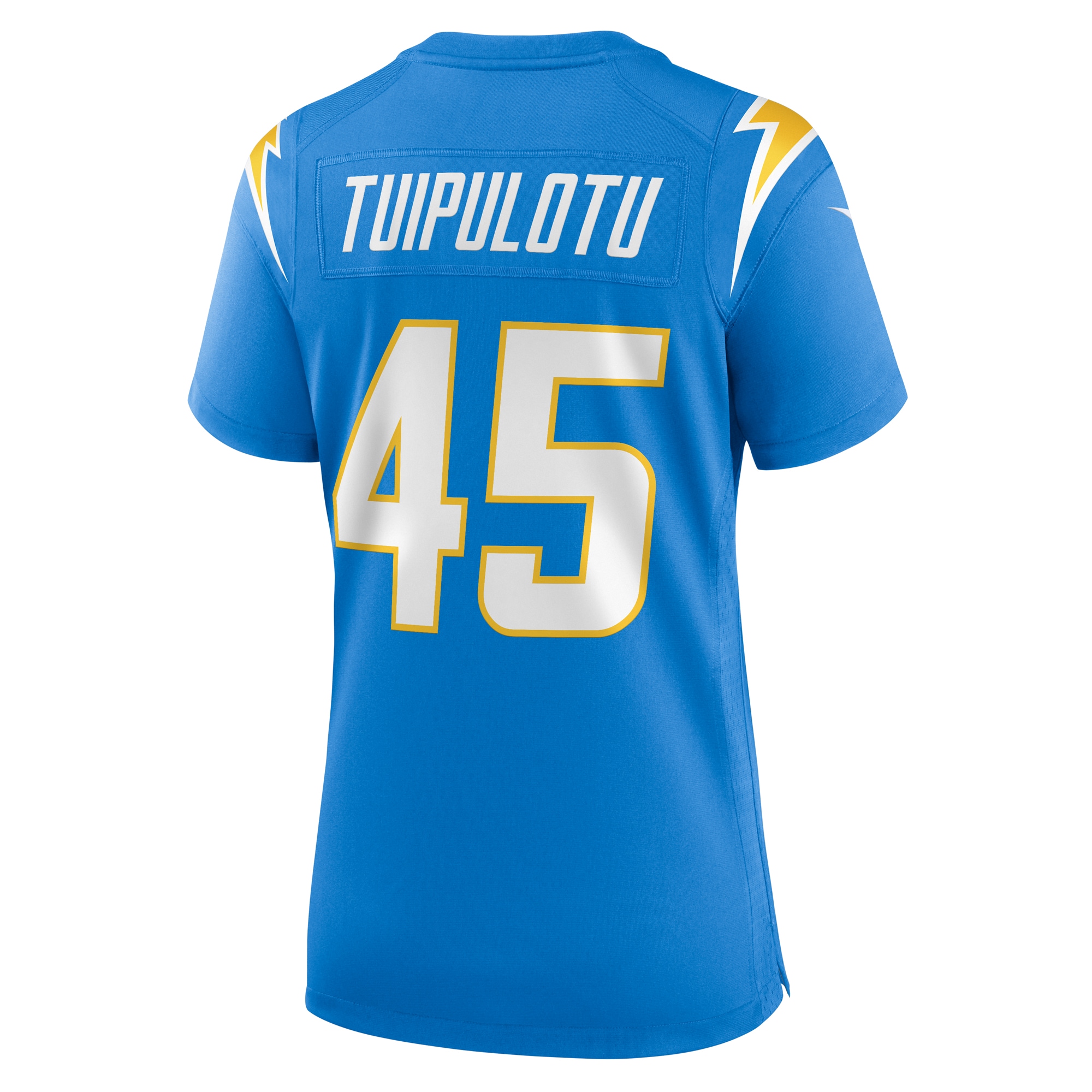 Tuli Tuipulotu Los Angeles Chargers Nike Women's Team Game Jersey - Powder Blue - vstockx