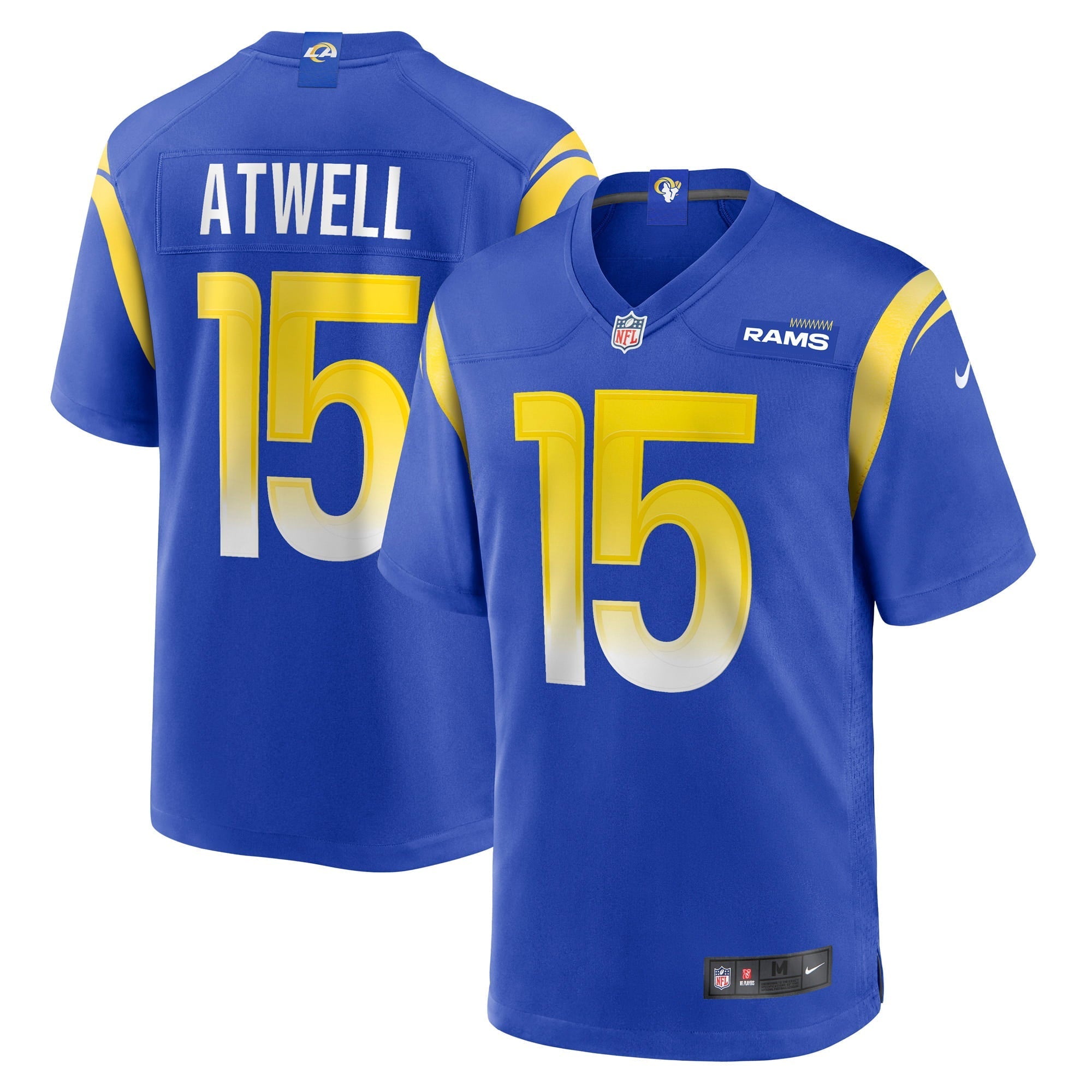 Men's Nike Tutu Atwell Royal Los Angeles Rams Game Player Jersey - vstockx