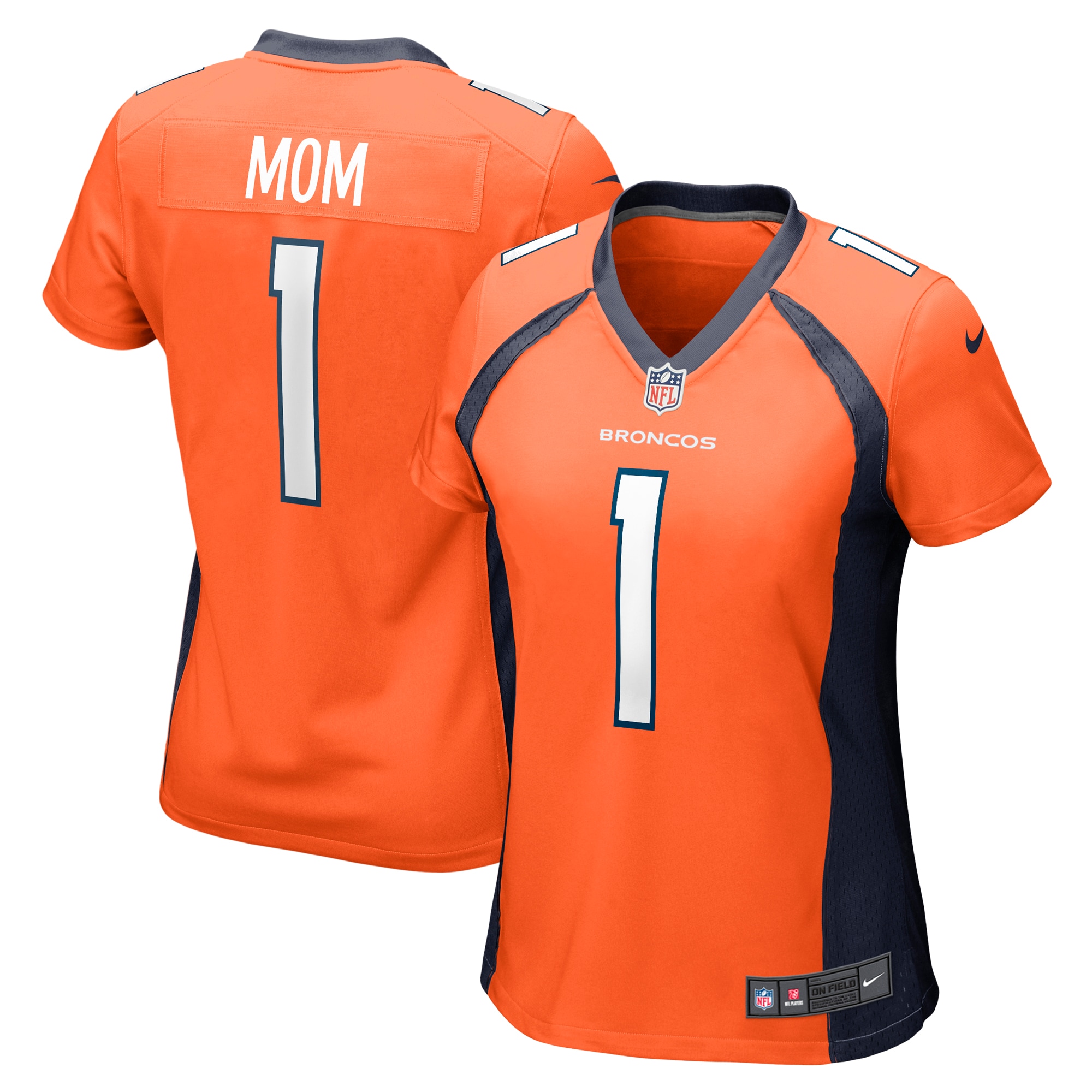 Number 1 Mom Denver Broncos Nike Women's Game Jersey - Orange - vstockx